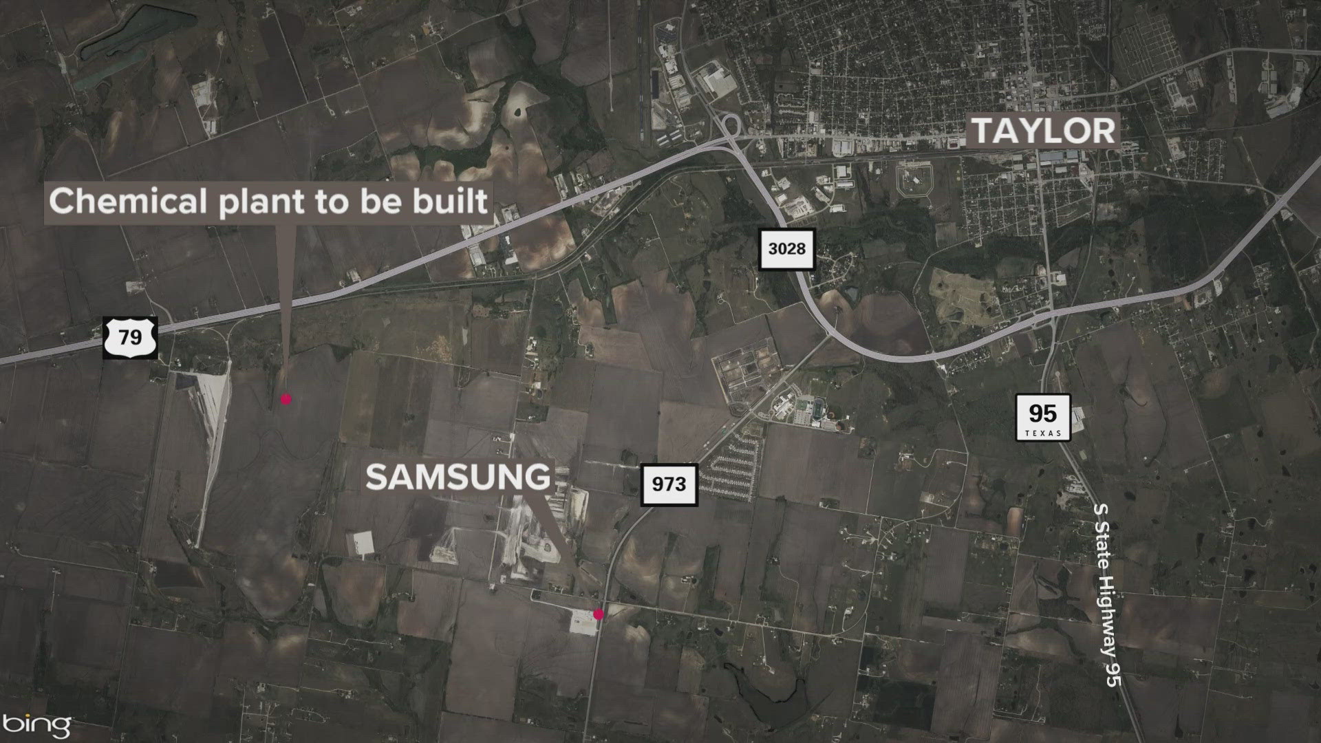 A chemical supplier for Samsung called Soulbrain has struck a deal with the city of Taylor to build a $575 million plant.