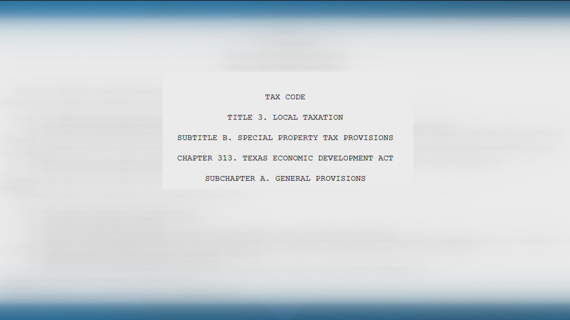 Chapter 313 allows school districts to invite companies to build in the district and get taxed less. The program ends this year and companies are rushing to file.