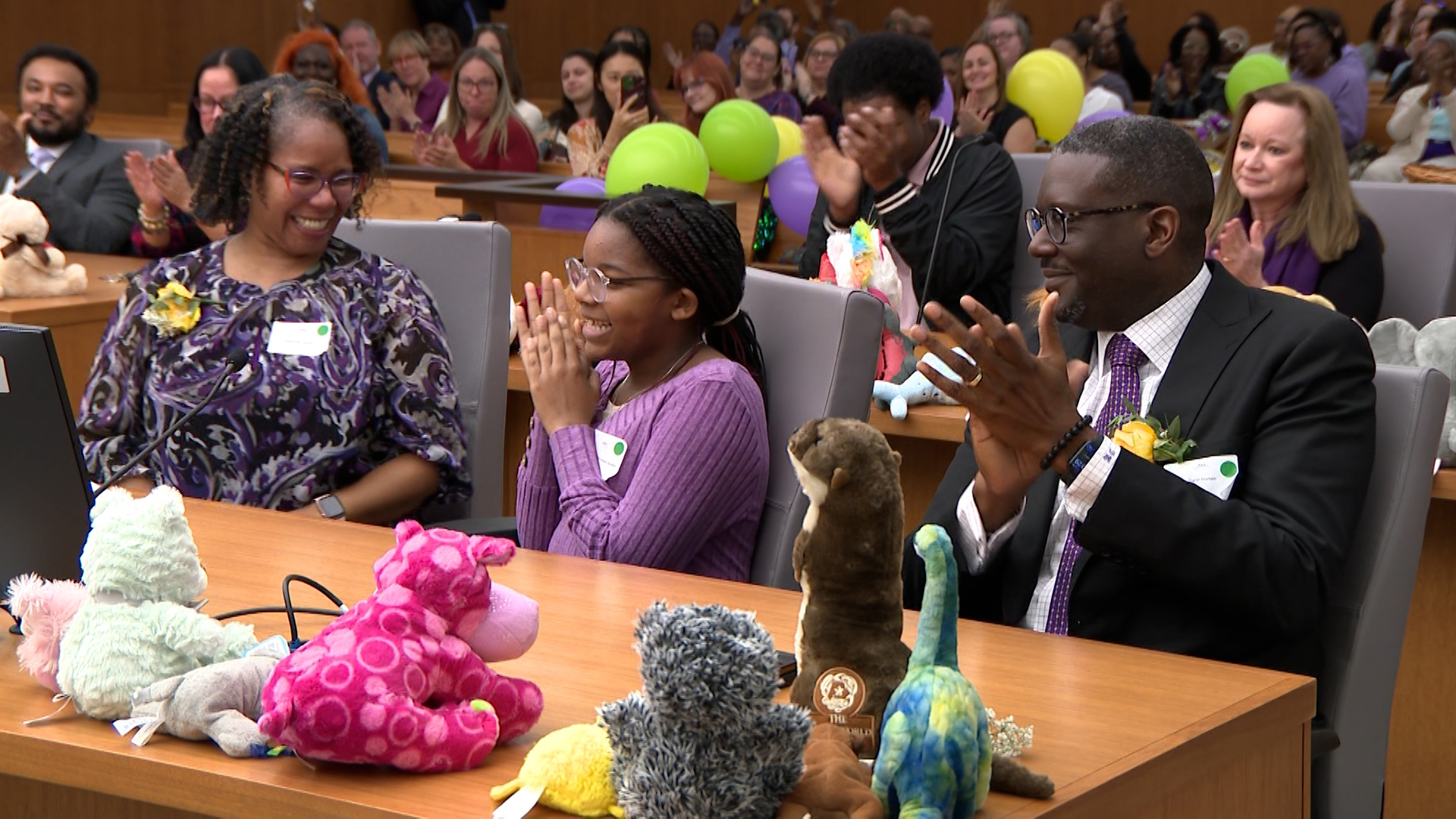 Six children officially found their forever homes in a Travis County courtroom on Thursday.