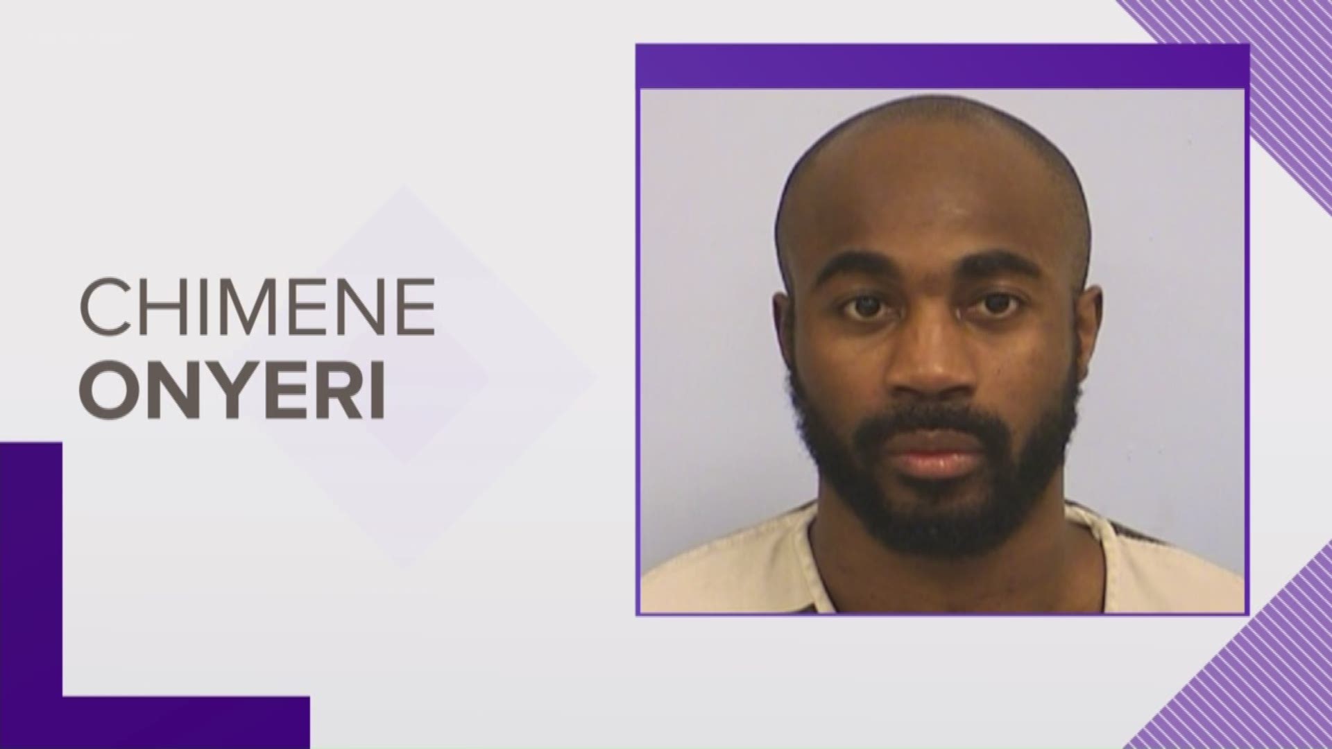 Chimene Onyeri appeared in court Monday to face a 17-count indictment after he allegedly attempted to kill Travis County District Judge Julie Kocurek.
