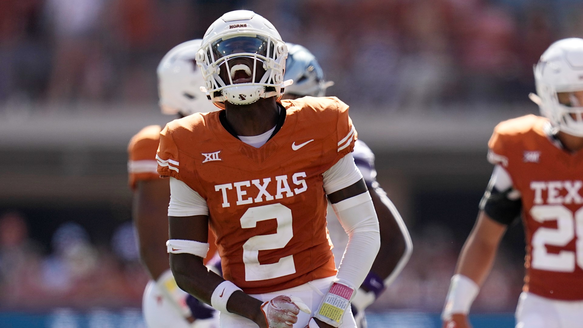 The Longhorns held Kansas State's high octane rushing attack to only 33 yards on the ground.