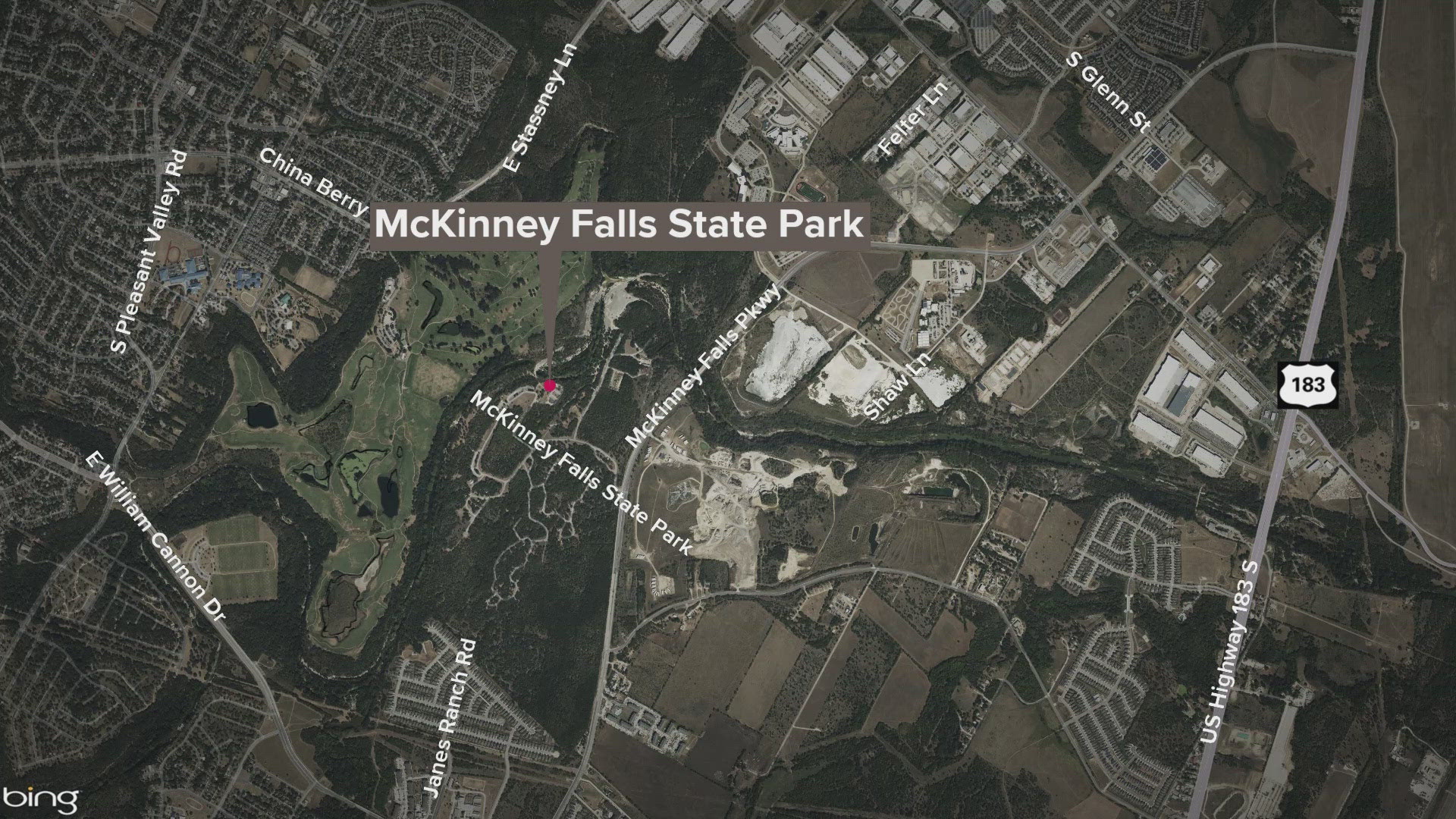 One person is seriously hurt after they jumped into the lower falls at McKinney Falls State Park.