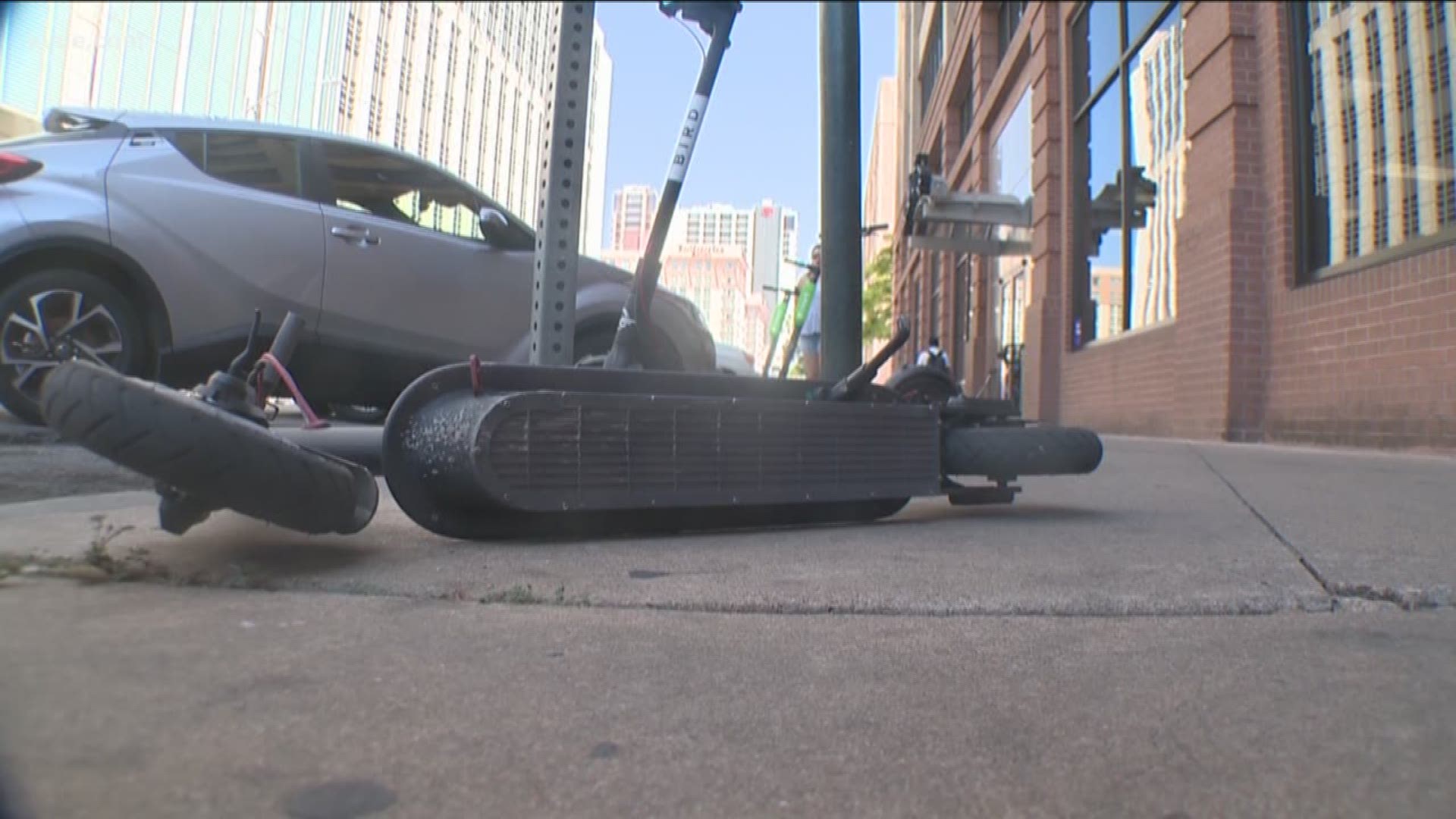 The city is doing something about the dockless scooters taking up walkways all over Downtown Austin.