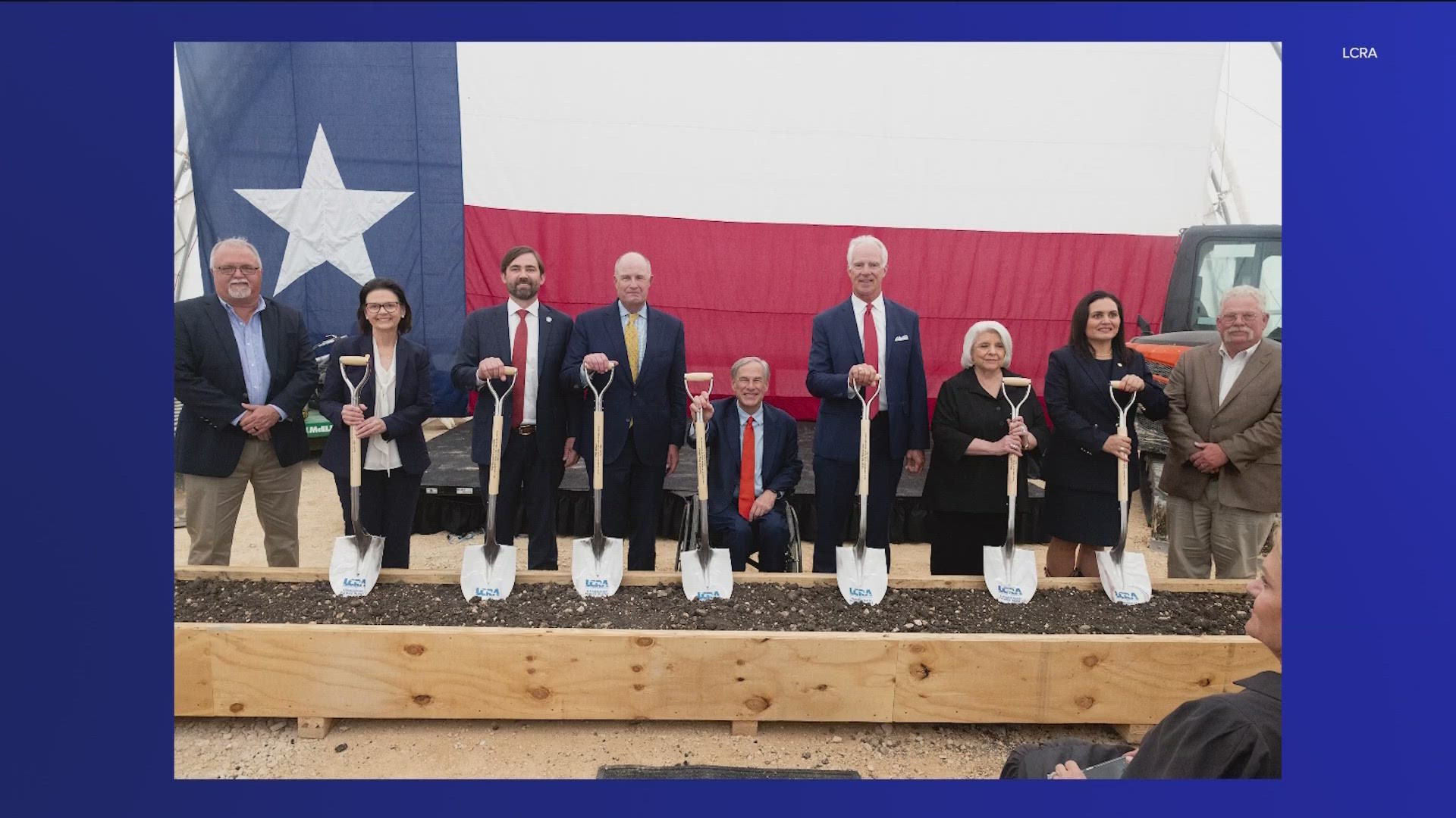 Crews broke ground on Tuesday on a new LCRA peaker power plant in Caldwell County.