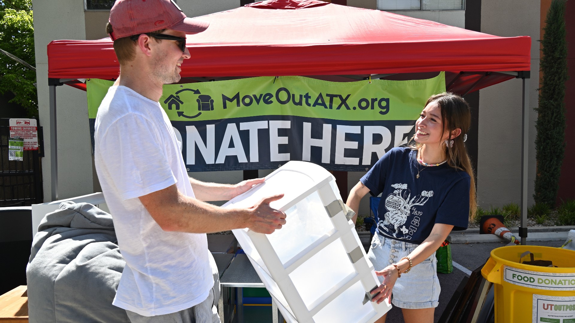 College students moving out of the West Campus area near UT Austin can donate unwanted items this weekend instead of throwing them away.