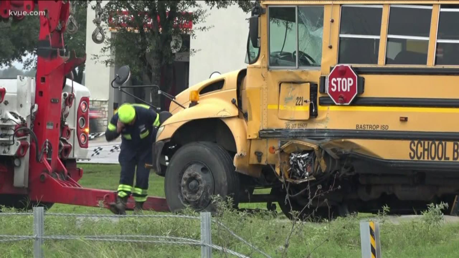 10 students injured in Bastrop County school bus crash
