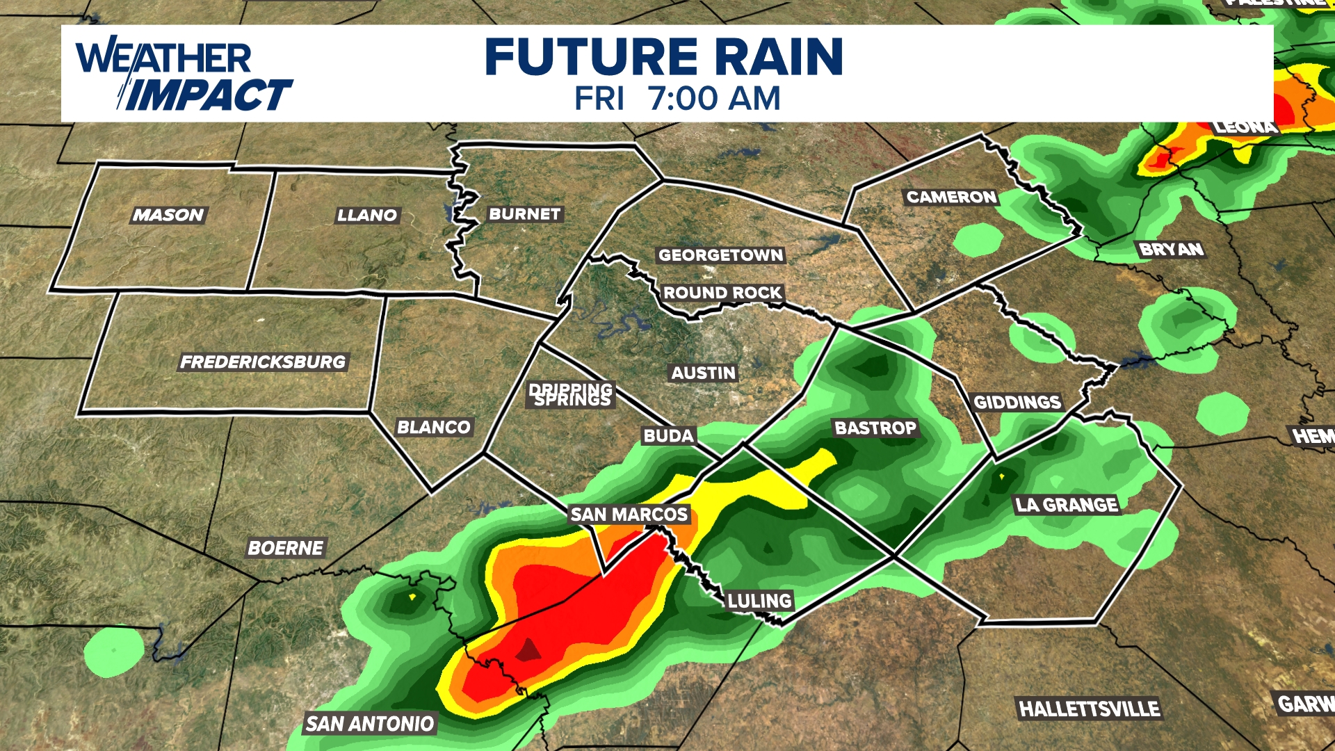 Weather Impact Alert: Another round of storms overnight into early ...