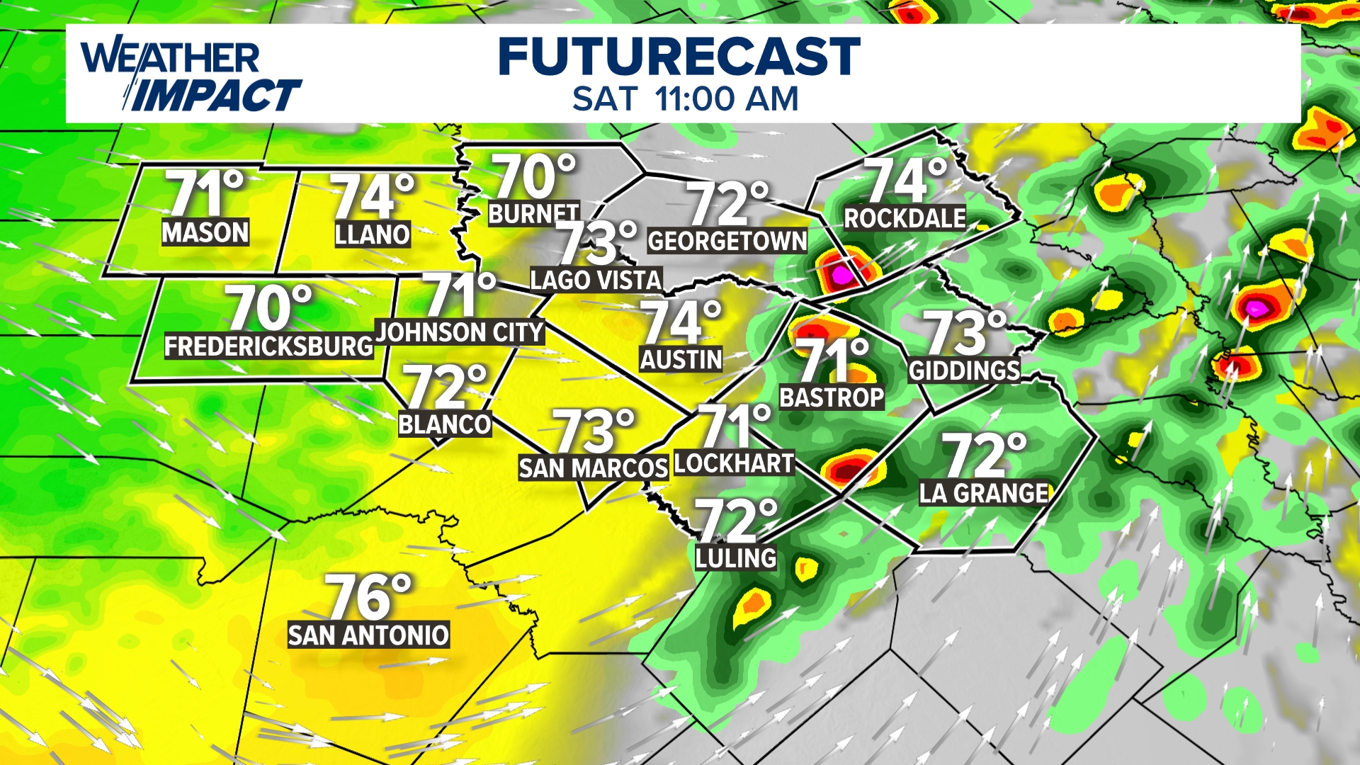Central Texas facing low-end severe storm risk on Saturday | kvue.com