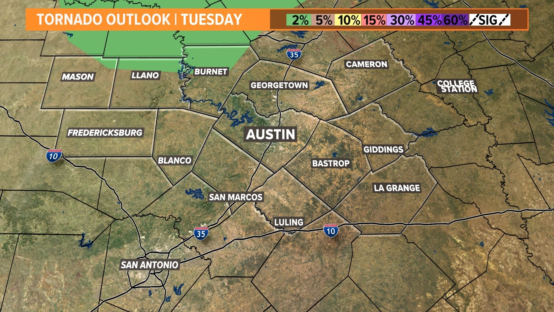 Central Texas could be clipped by strong storms Tuesday | kvue.com