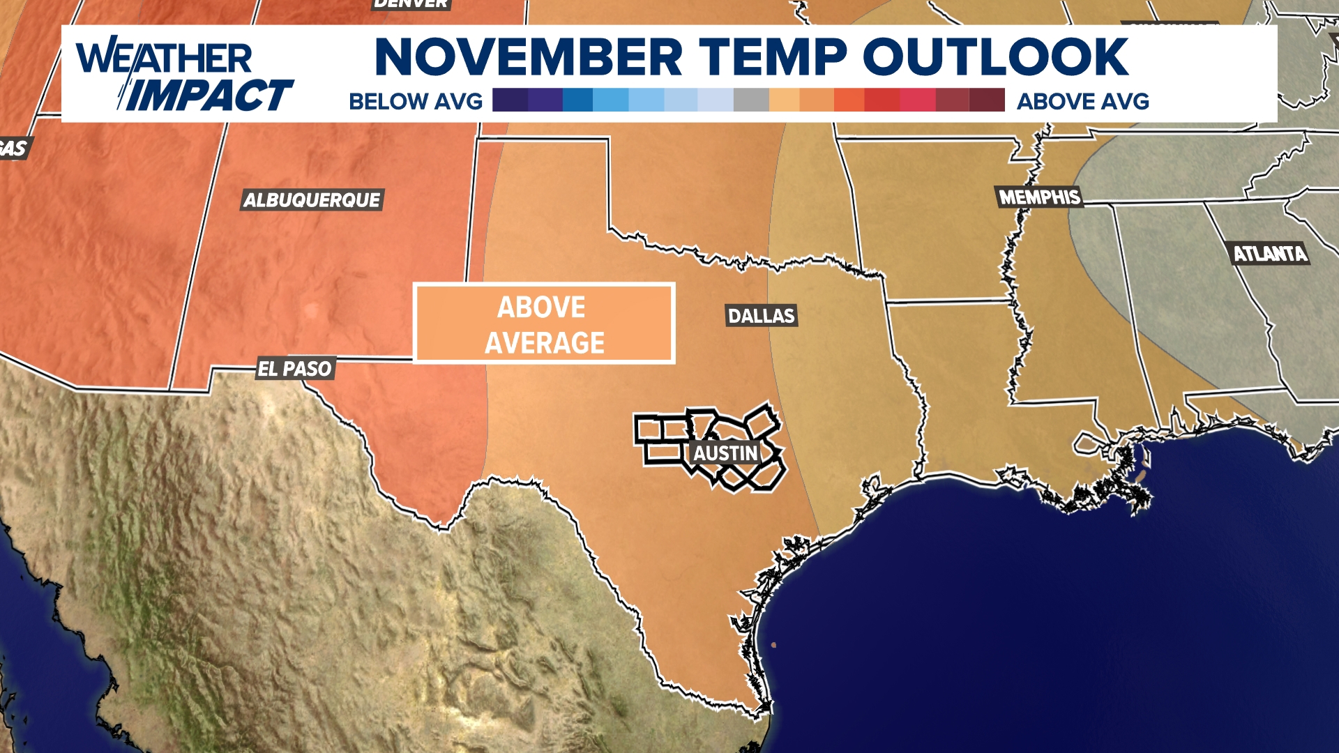 November Weather Outlook: Drought relief and warmer temps ahead | kvue.com