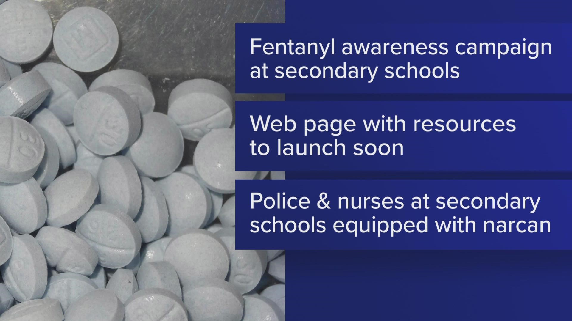 The school district said it isn't aware of any fentanyl overdoses involving students but stated the drug is present in schools and among the teenage population.