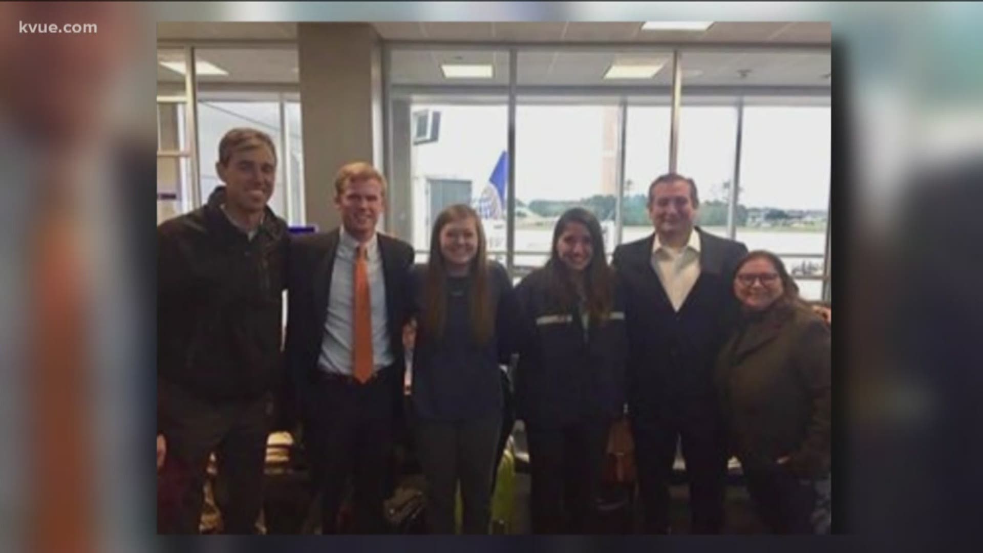 What a small world.
Just weeks after midterm elections, U.S. Rep. Beto O'Rourke and Sen. Ted Cruz were captured meeting for the first time since Election Day at a Houston airport.
STORY: http://www.kvue.com/news/local/beto-o-rourke-ted-cruz-meet-for-first