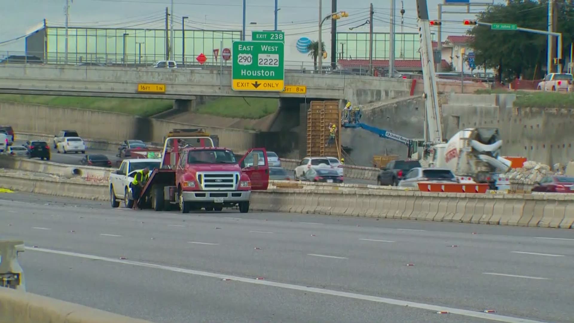 Northbound lanes of Interstate 35 in Austin were closed Friday after a man was reportedly hit and killed by a vehicle. Here's a look at the scene.