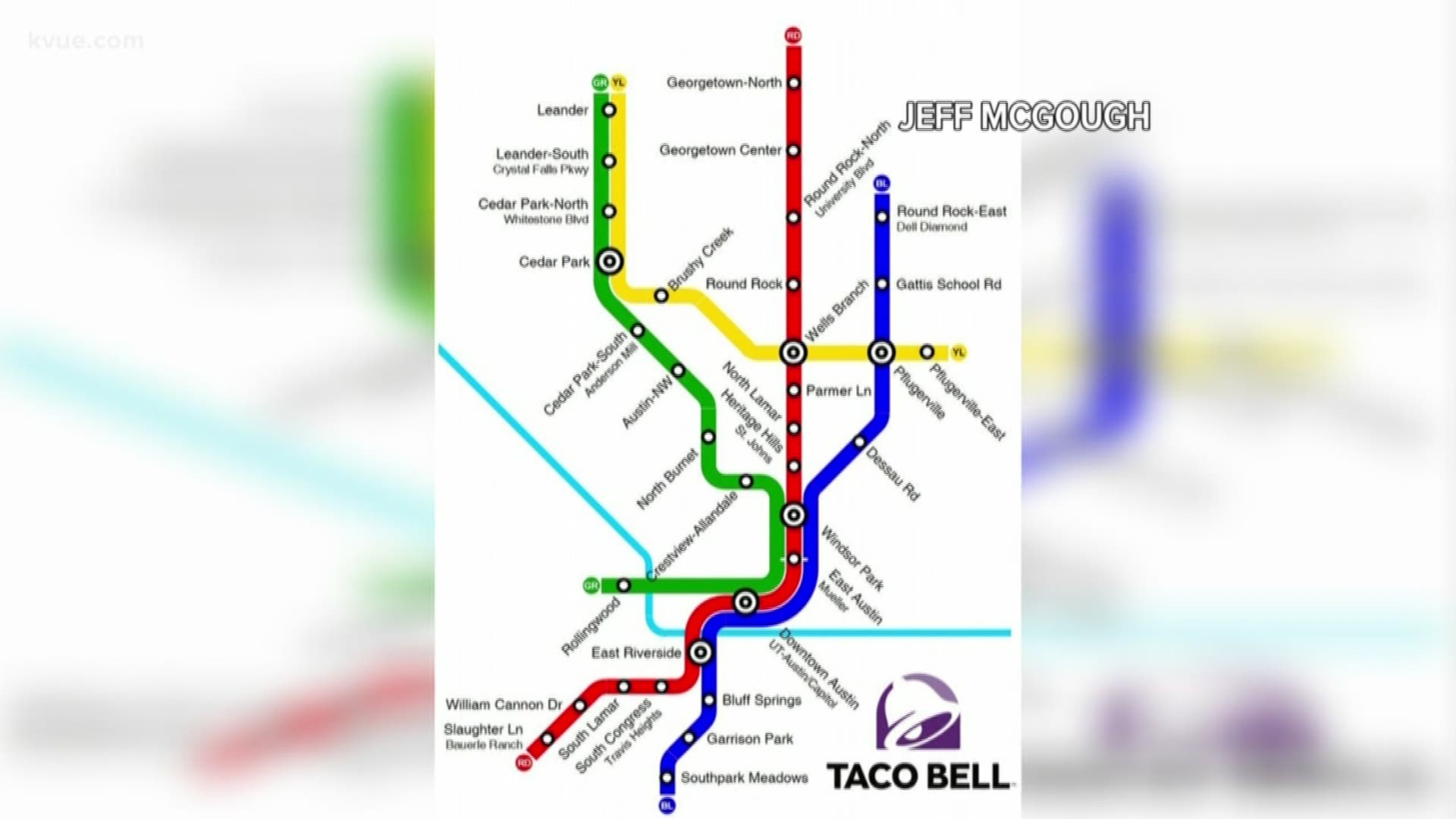 Picture your perfect public transit line for Central Texas ... does it take you to every Taco Bell in the area?
