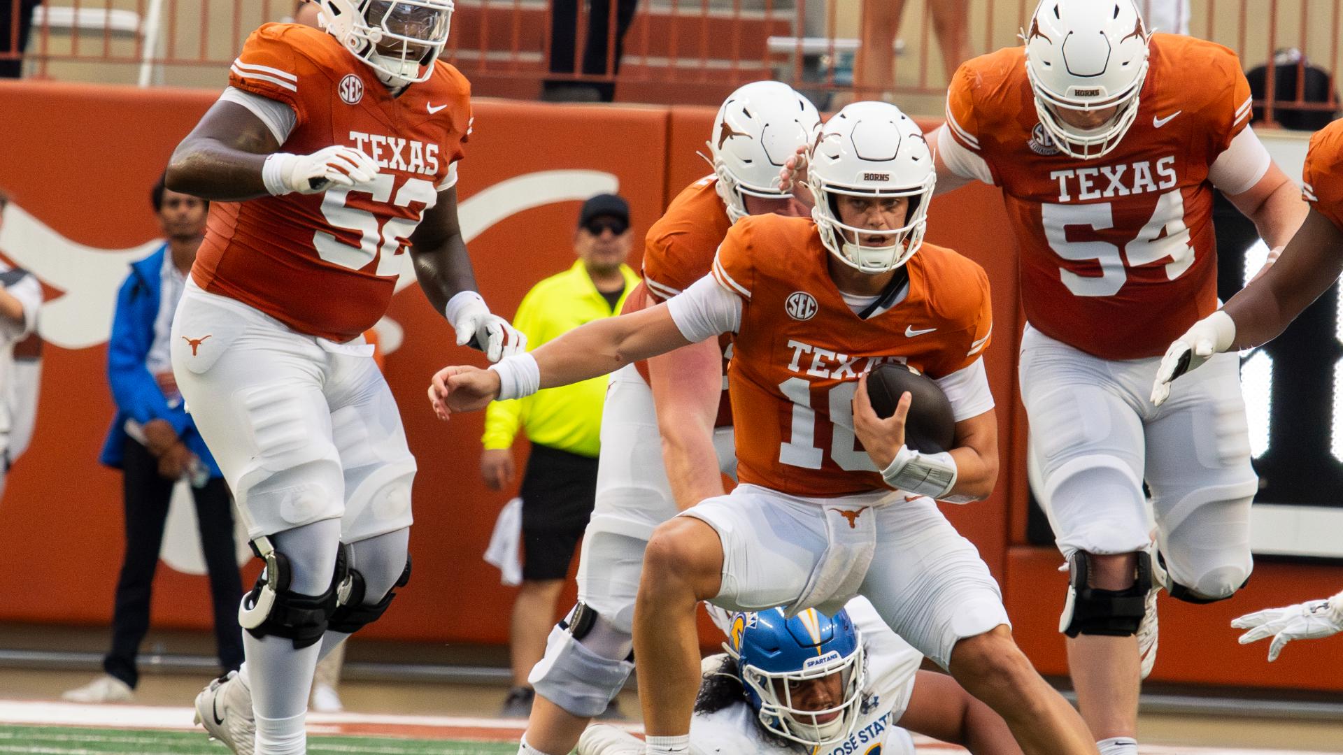 Arch Manning plays 'his style' in Longhorns' big win over San Jose State