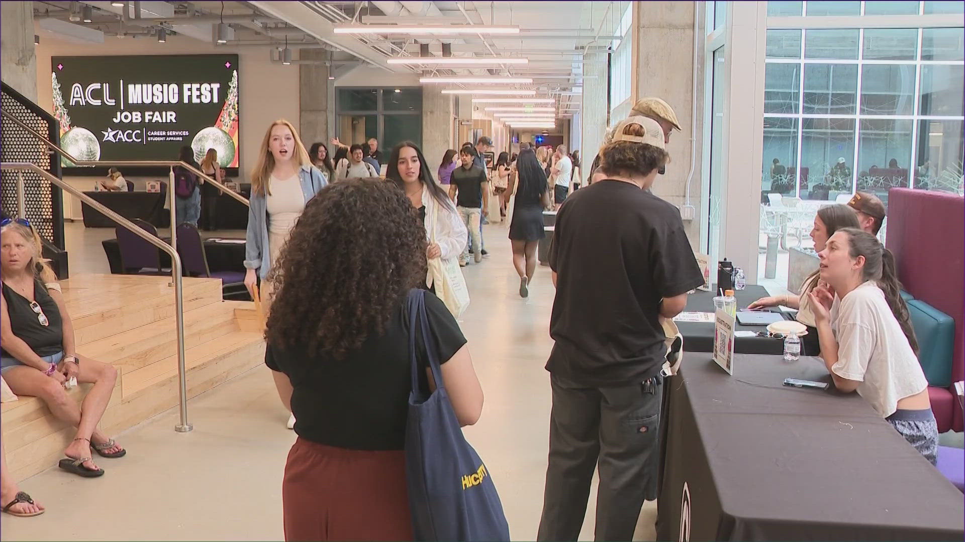 College students interested in the live music industry got a chance to apply for positions within the industry at the first ACL Job Fair at Austin Community College.