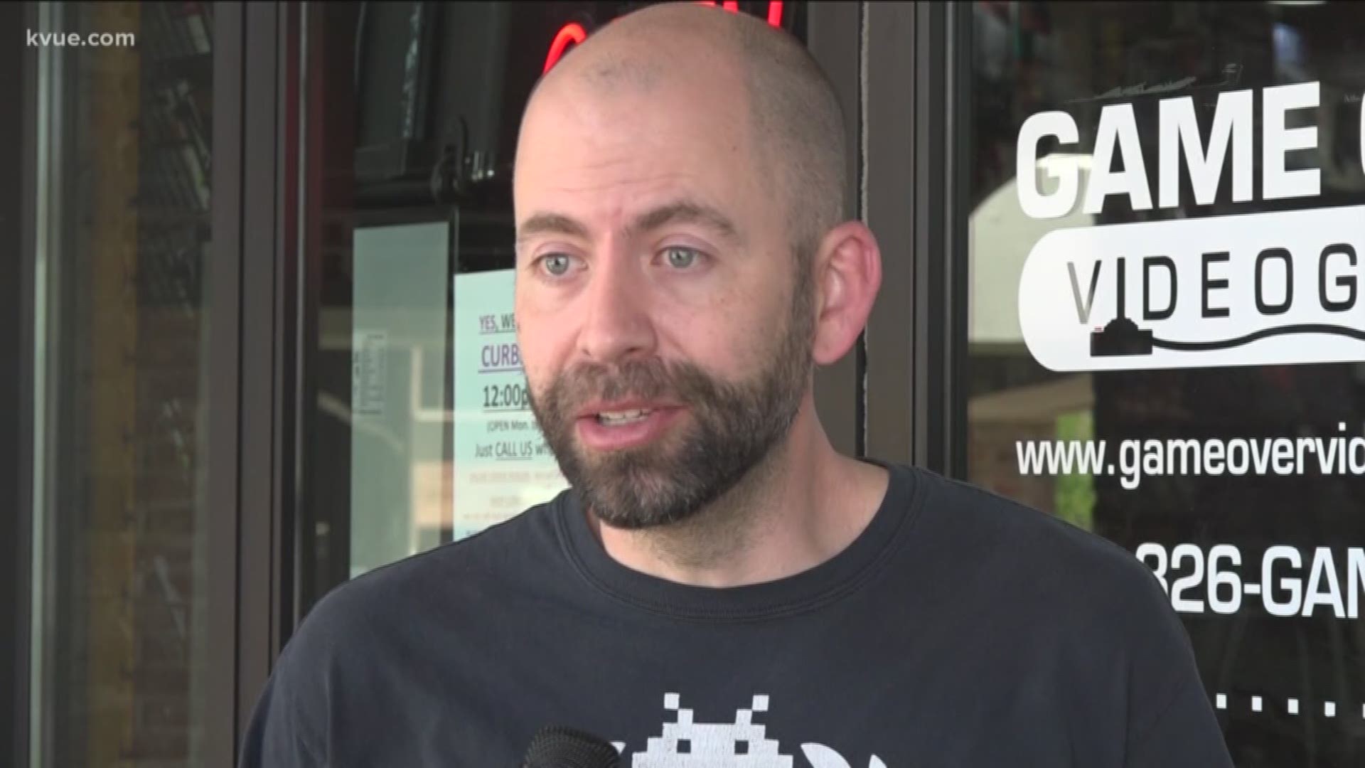 The owner of a video game store told KVUE he hopes retail to-go can help save his business.