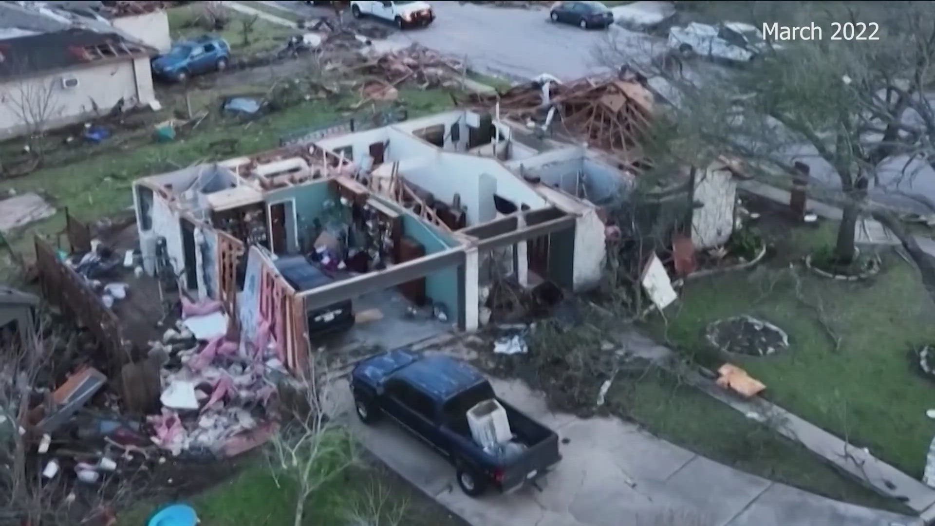 One of the homes impacted belonged to Michael Talamantez, who said he was at home when the tornado came through.