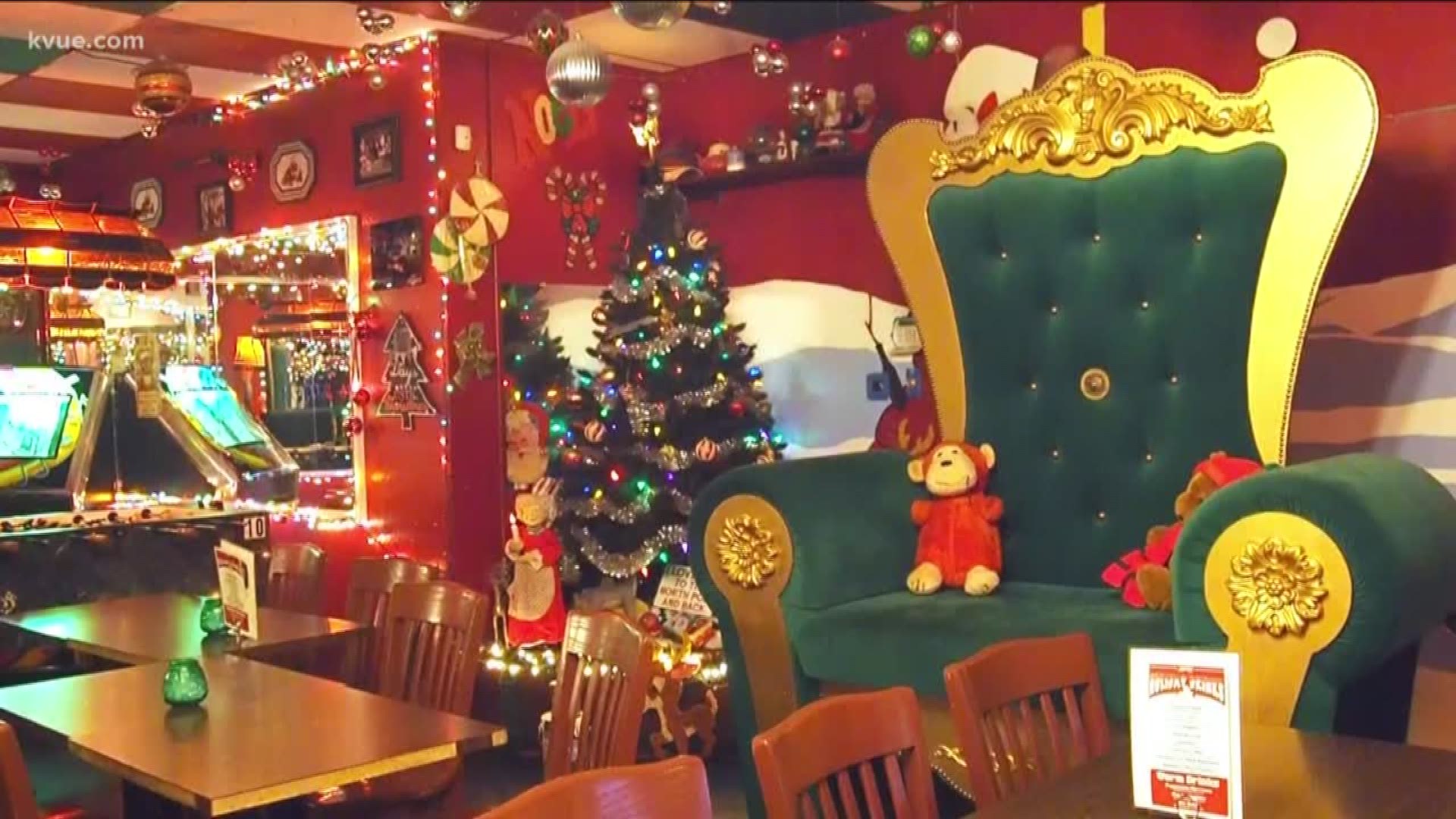 It may be close to 100 degrees outside, but inside Lala's in North Austin, it's always a winter wonderland.