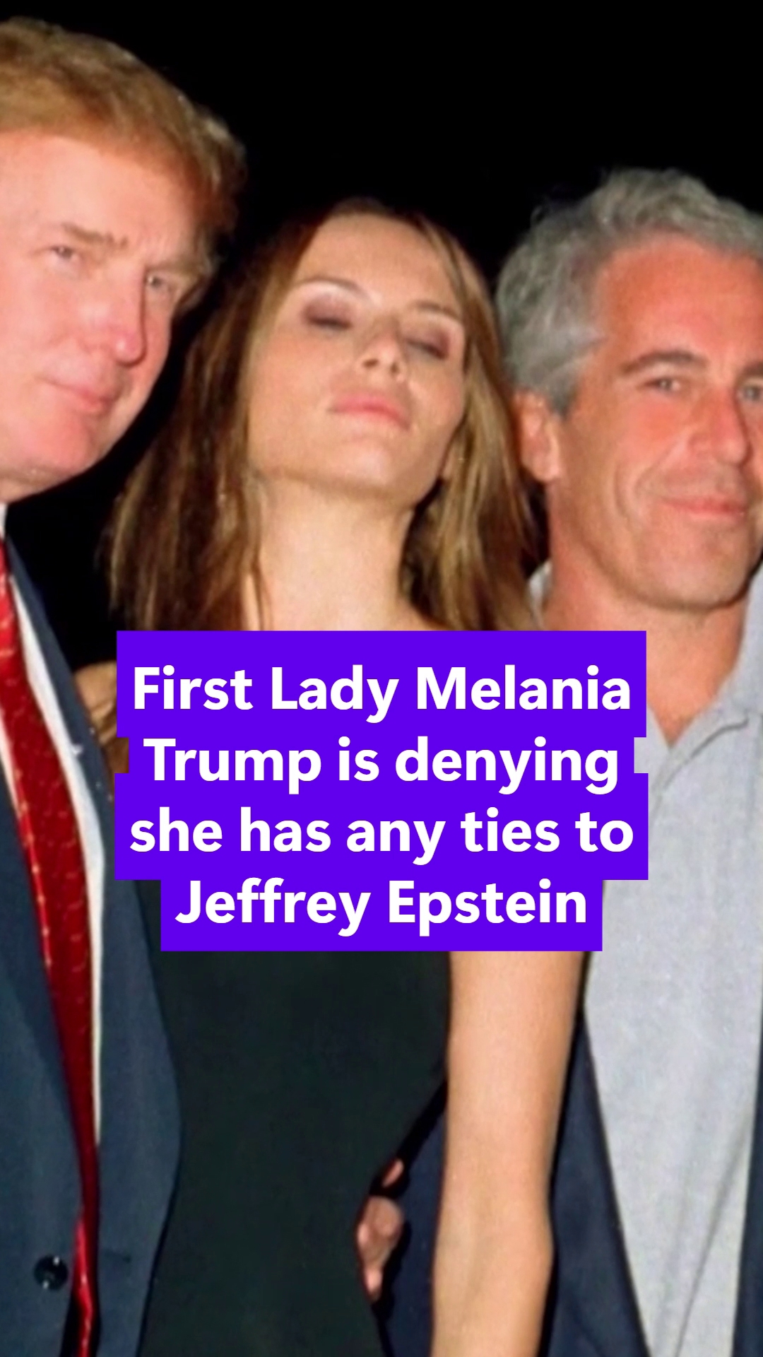First Lady Melania Trump denies having any ties to Jeffrey Epstein ...