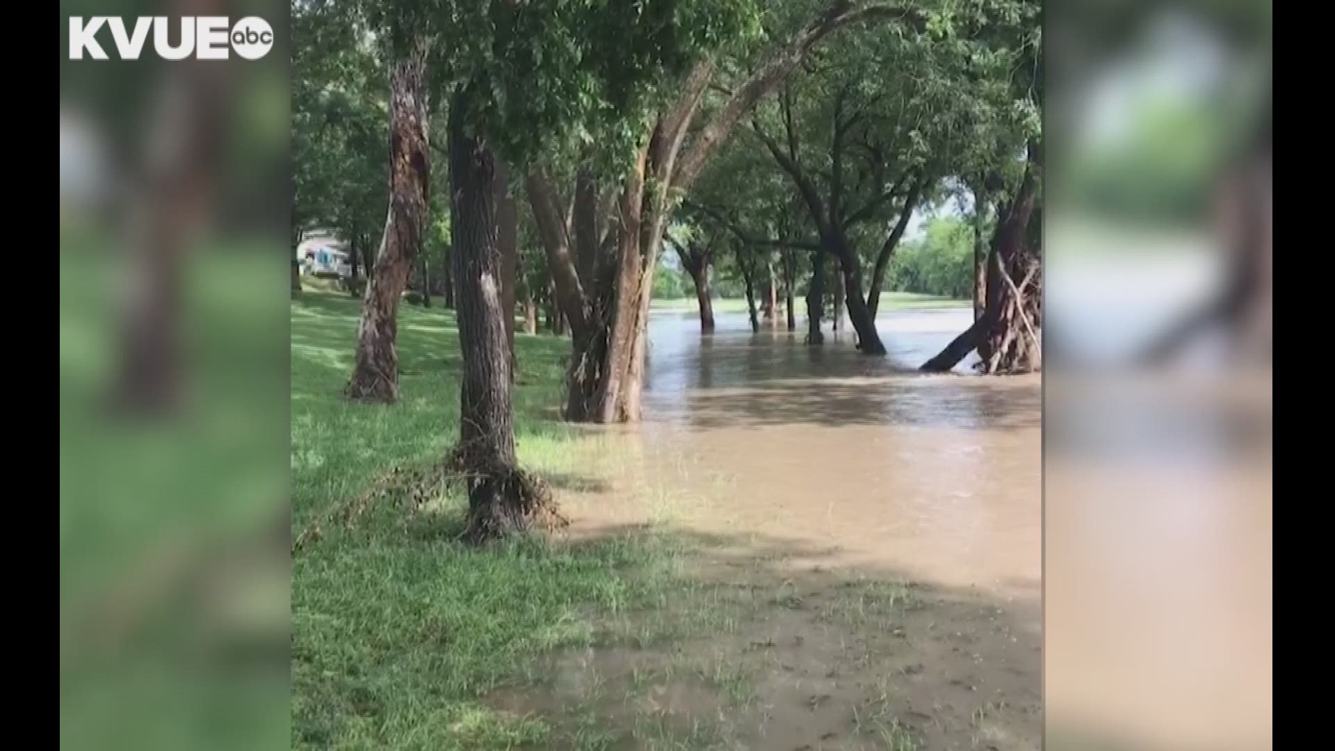 Jeremy Clark shared this video of flooding at Onion Creek Golf Course in Austin on Wednesday.