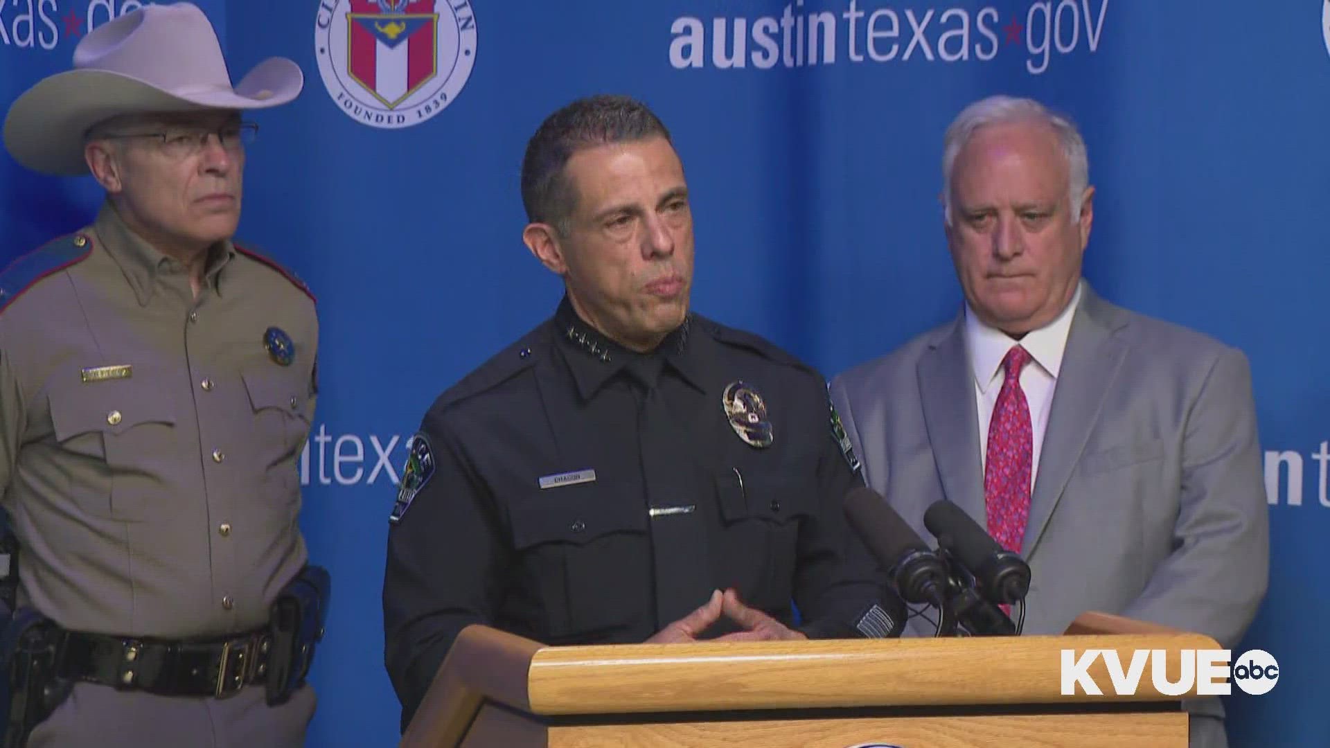Austin leaders are holding a conference to discuss how they are keeping Austin safe amid the police's staffing shortages.
