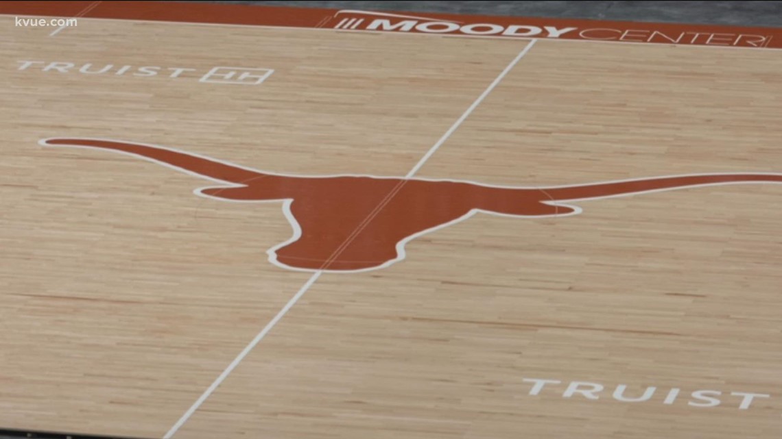 Moody Center unveils updated basketball court design
