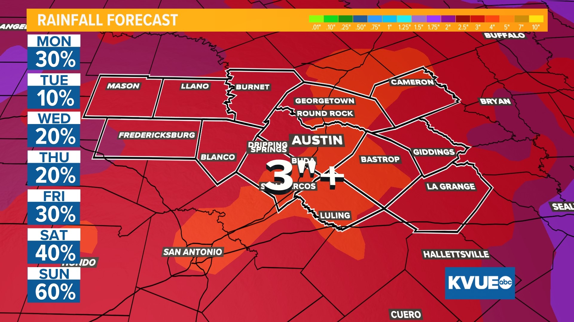 Central Texas storm chances pick up starting Thursday | kvue.com