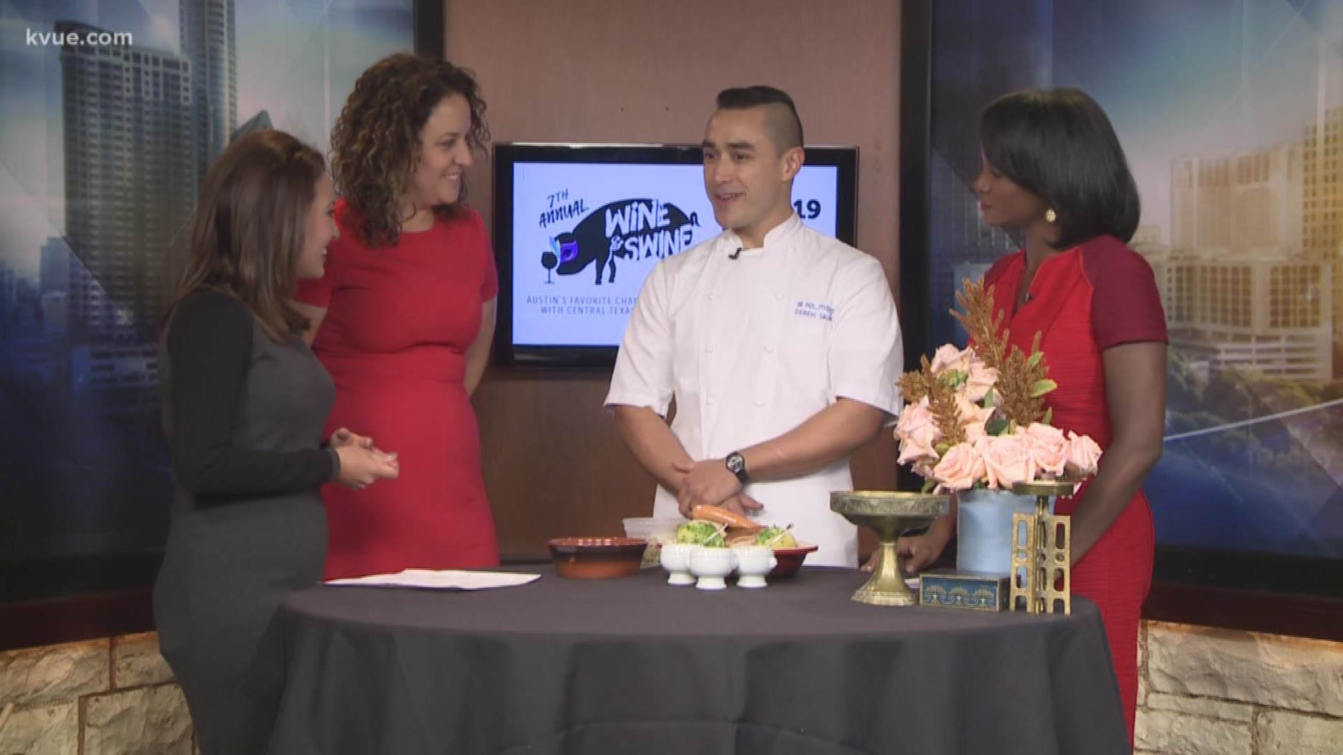 Austin Food & Wine Alliance Executive Director Mariam Parker and Le Politique Executive Chef Derek Salkin discusses the 7th Annual Wine & Swine, which will be Nov. 19 at Camp Mabry.