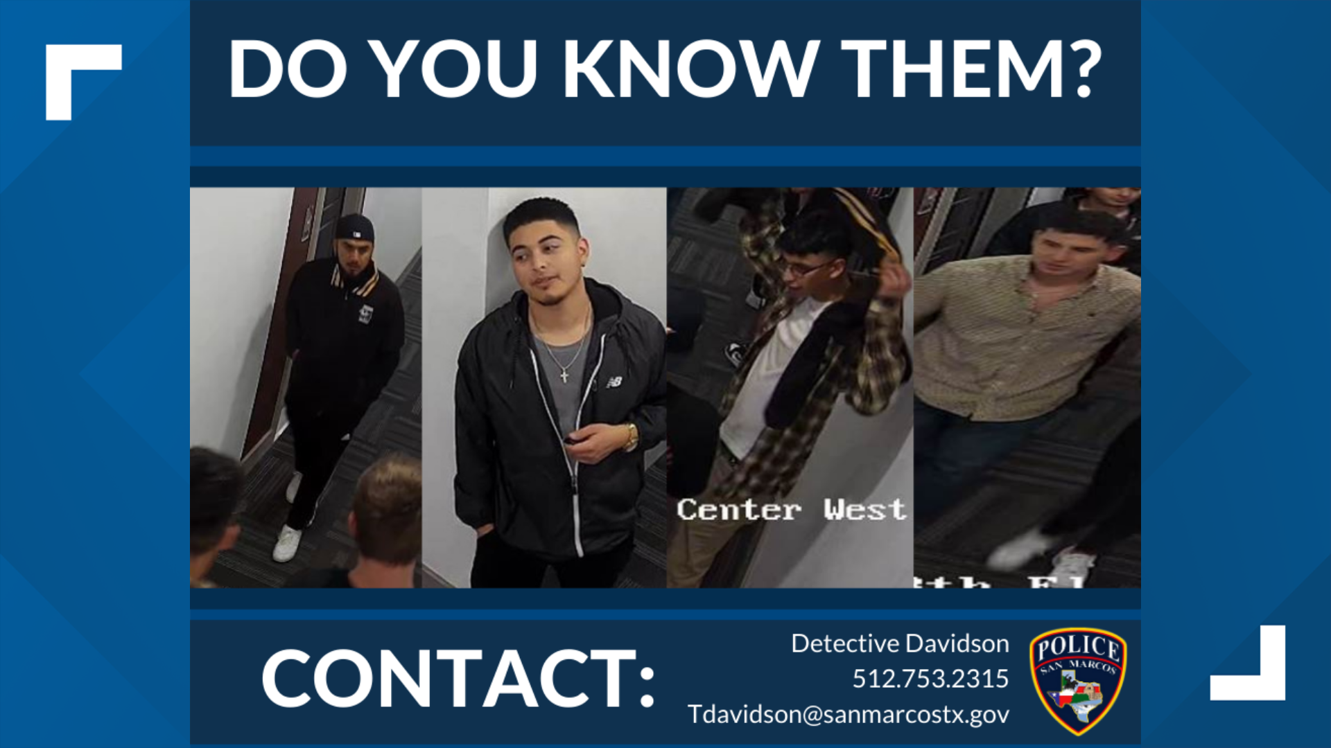San Marcos police identify 4 men connected to assault at apartment ...