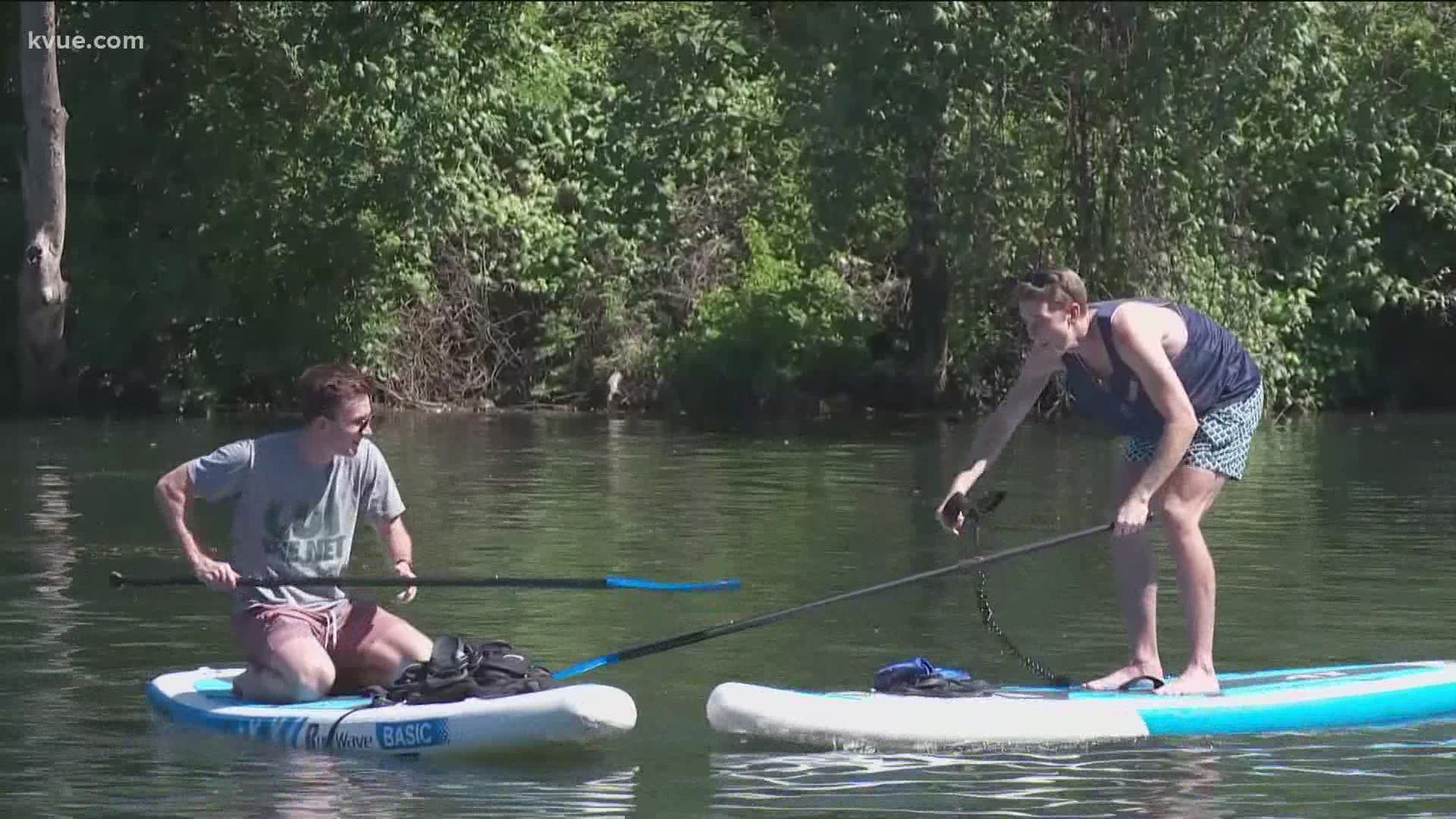 When it isn't storming, KVUE's Shane Hinton and Hunter Williams encourage you to get outside! This week, they're testing their balance on the water.