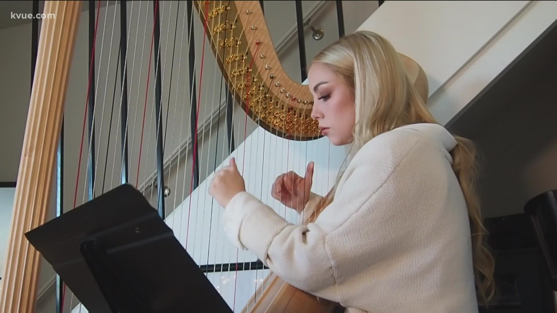 Meet local harpist Sarah Hall.