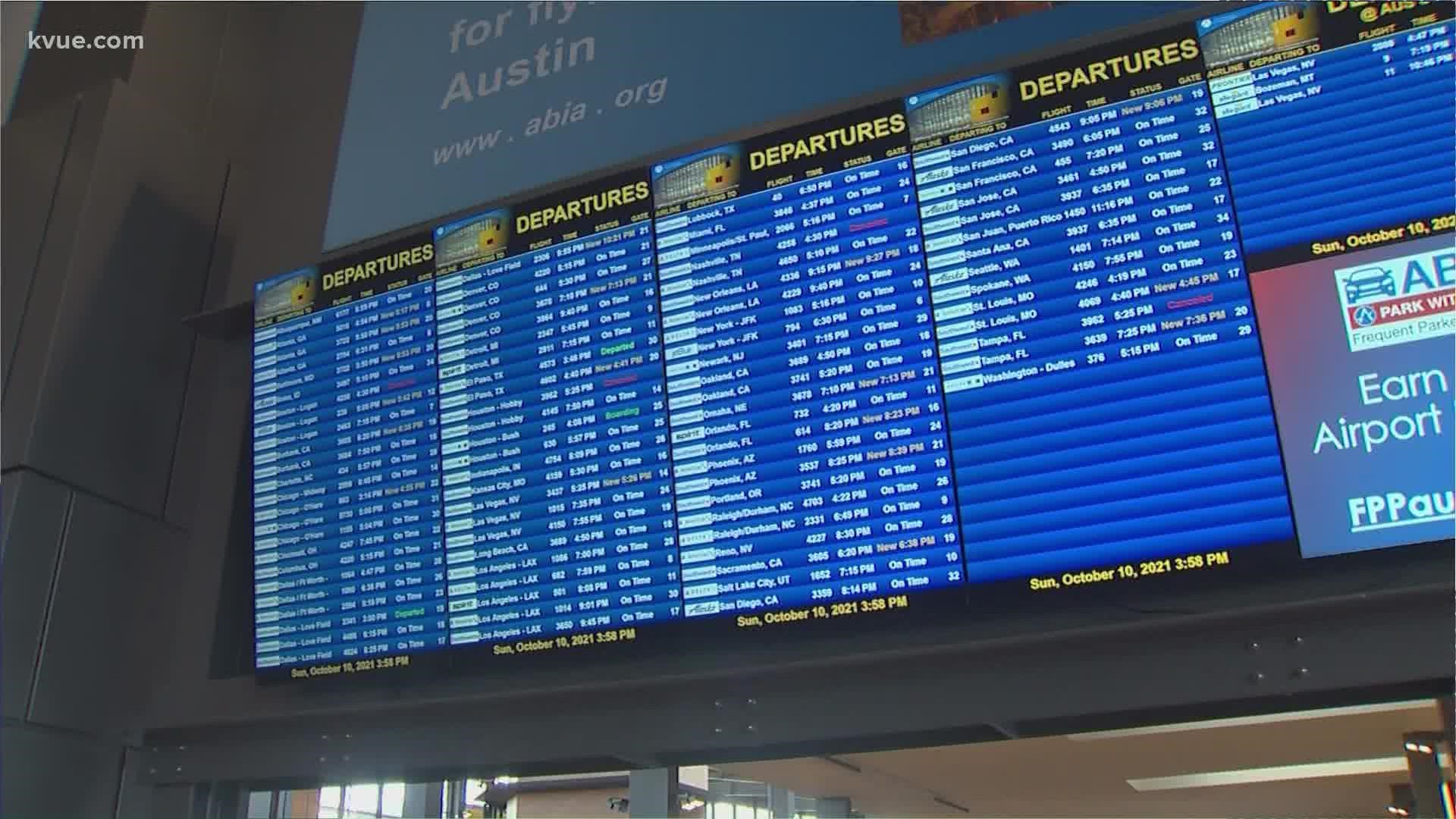 Officials said the Austin airport will be busier than usual this weekend.