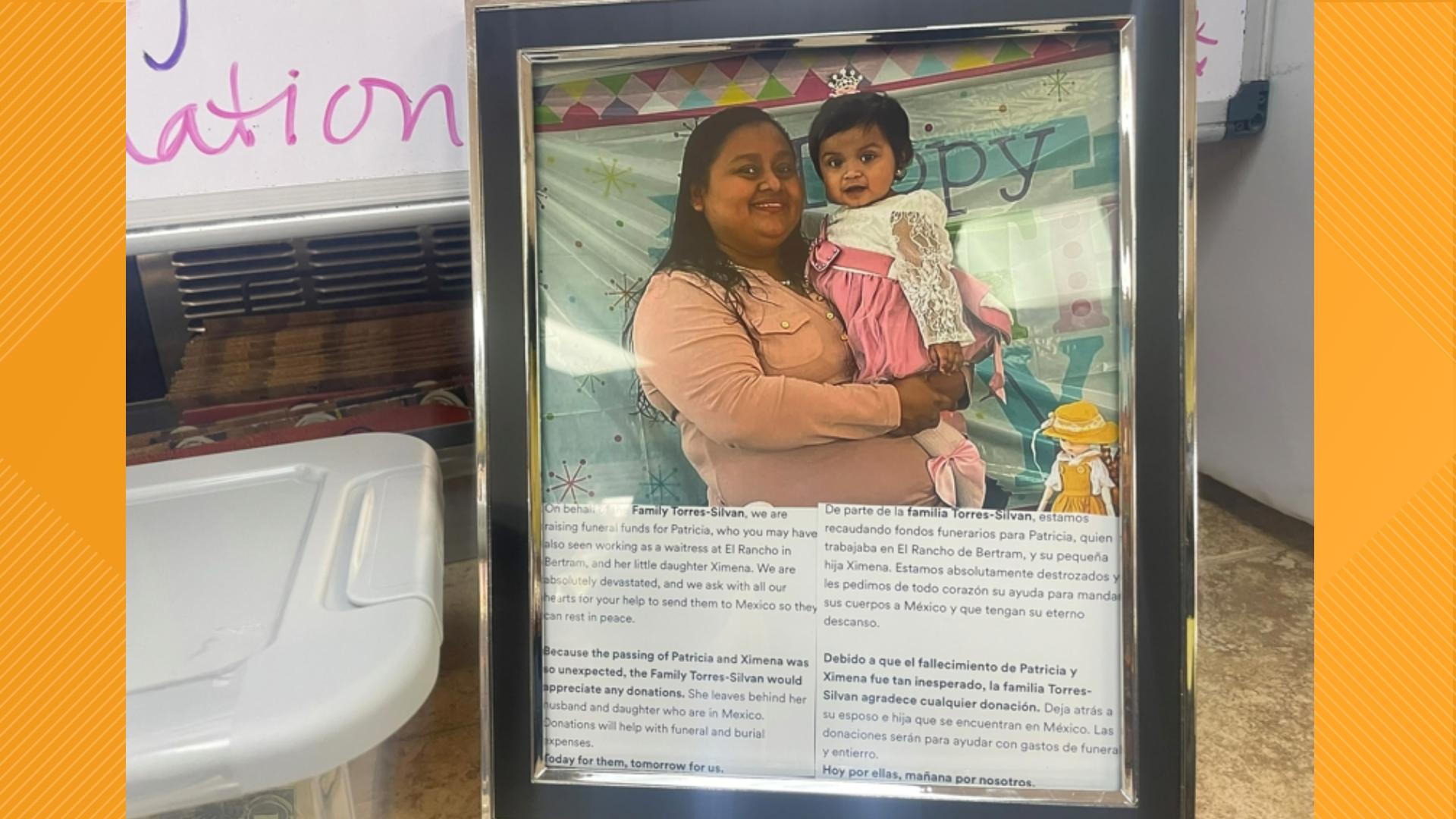 The death of a beloved restaurant worker and her young daughter has hit the community of Bertram hard.