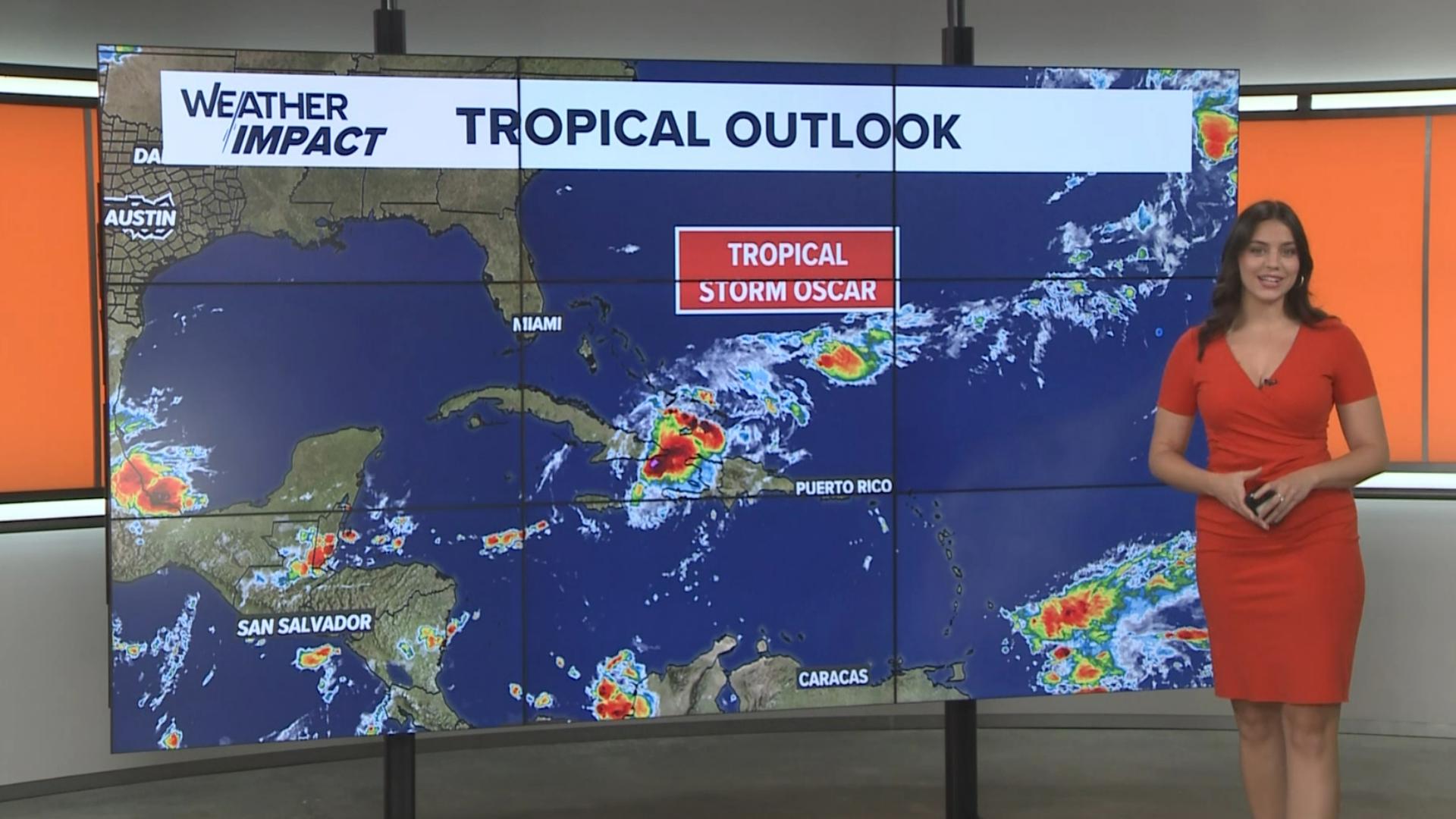 KVUE Meteorologist Grace Thornton has your Oct. 21 morning tropics update. She's tracking Tropical Storm Oscar, near Haiti and Cuba.