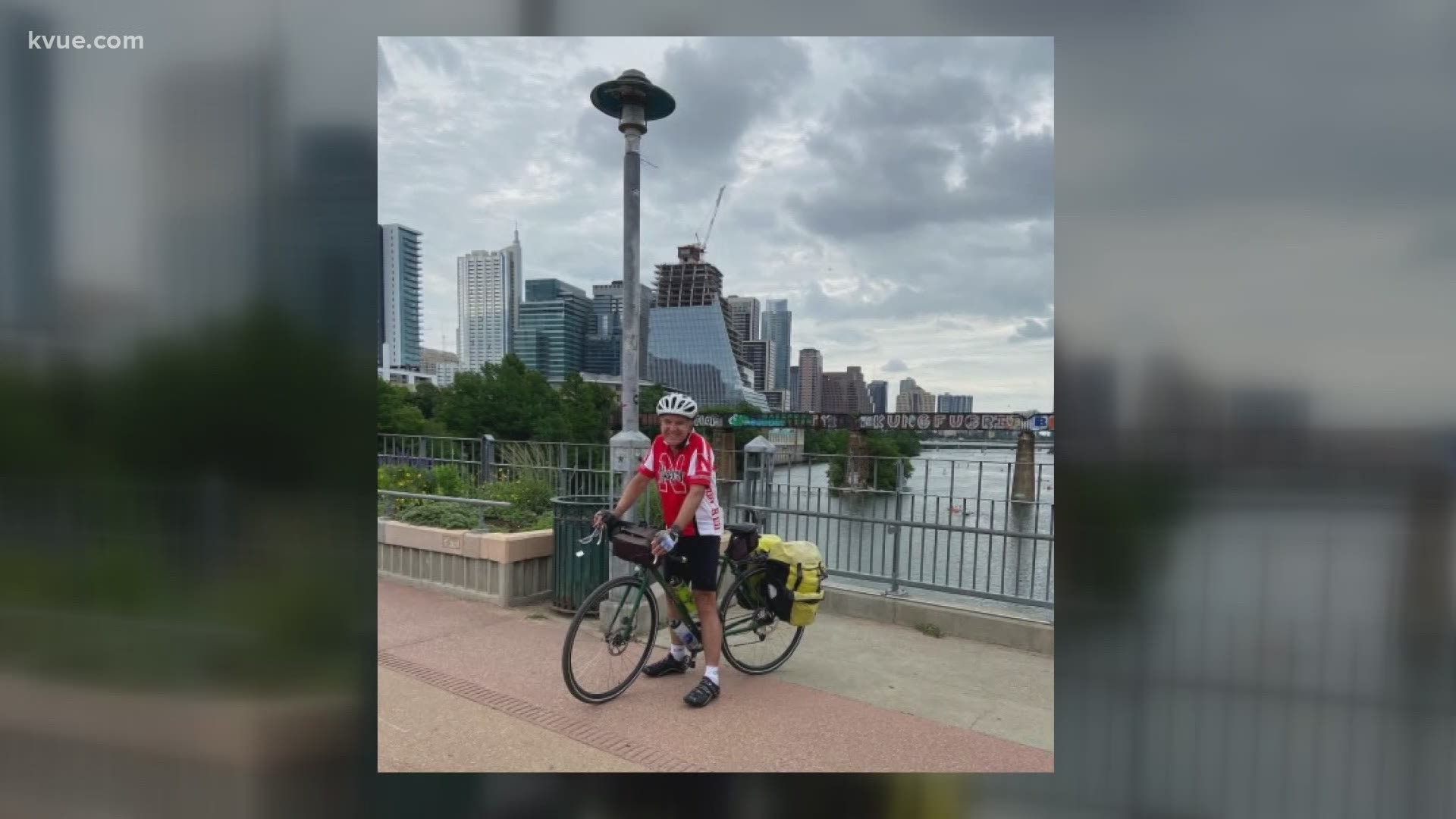 A climate scientist just got to Austin -- after riding here on his bike all the way from Santa Fe. KVUE photojournalist Heikki Mustonen shows us his journey.