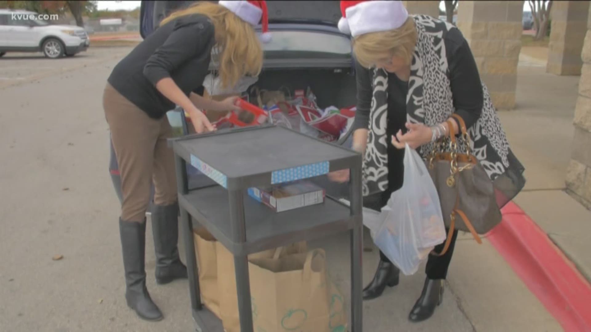 An Austin-area woman is taking her company's holiday give-back challenge to a whole new level.