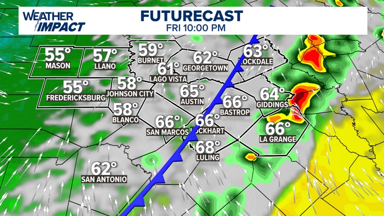 Severe storms forecast Friday in Central Texas | kvue.com