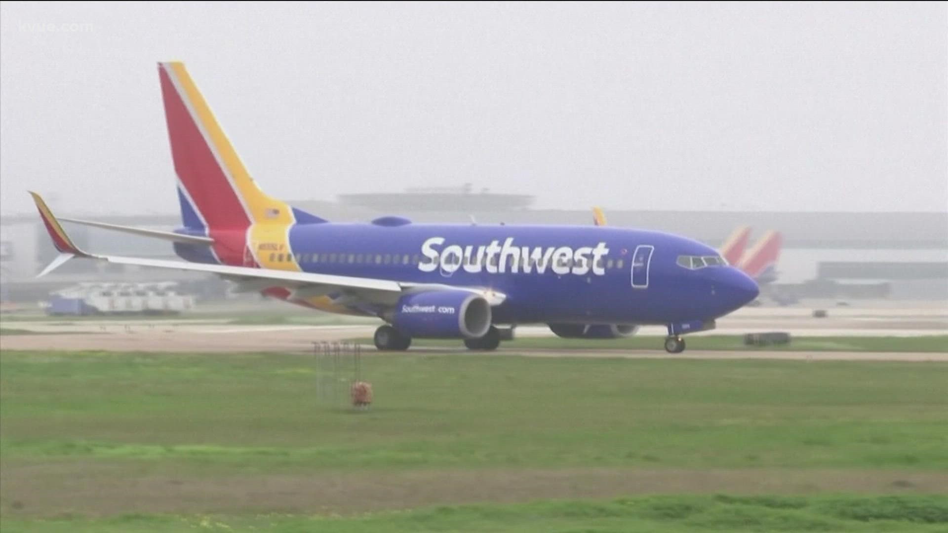 Over the weekend, Southwest Airlines canceled dozens of flights from Austin's airport.