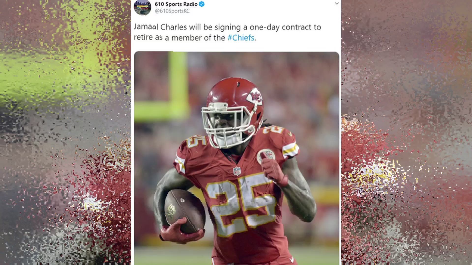 The former Longhorn running back paid tribute to his fellow Longhorn teammate who retired from the NFL.