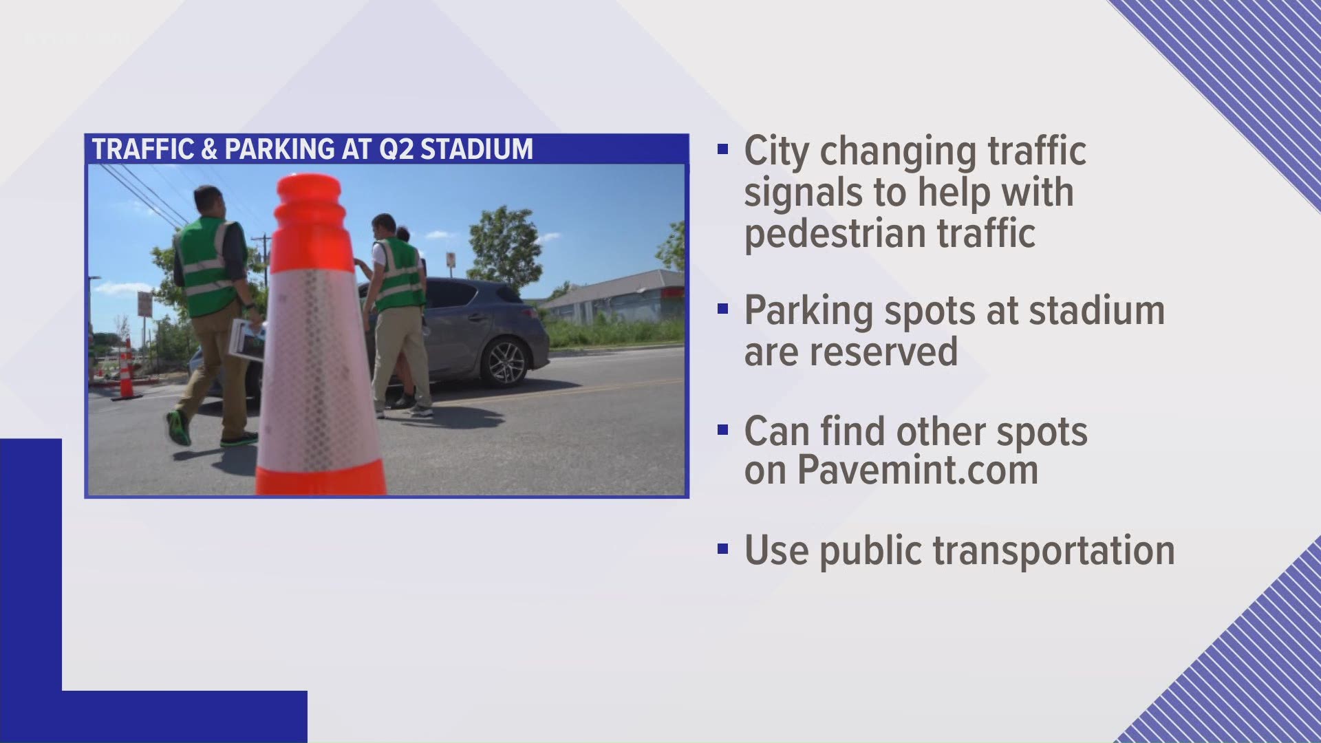 Wednesday was a dry-run for how traffic will work getting in and out of the Q2 Stadium on match days. The City could make changes every week to optimize travel.