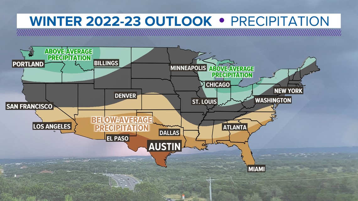 U.S. Winter Outlook: Drier, warmer South, wetter North with return