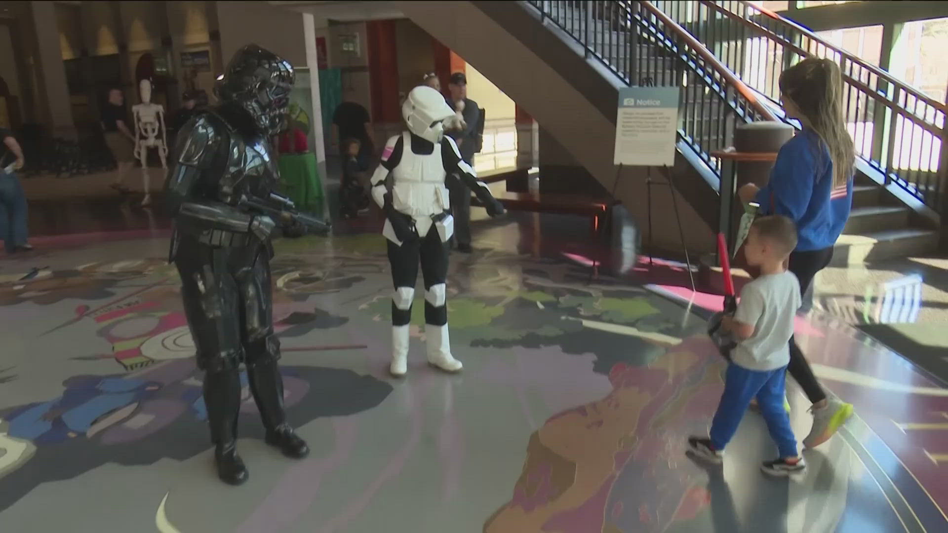 The event was held as part of "May the Fourth be with You" day.