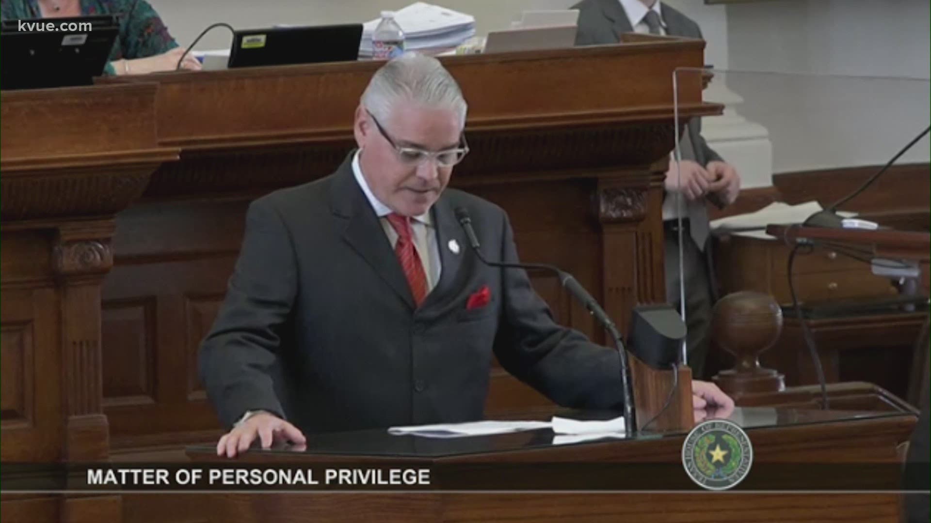 Before lawmakers in the Texas House started voting on bills Monday, Houston Rep. Dan Huberty stood up to talk about his recent DWI arrest and personal struggle.