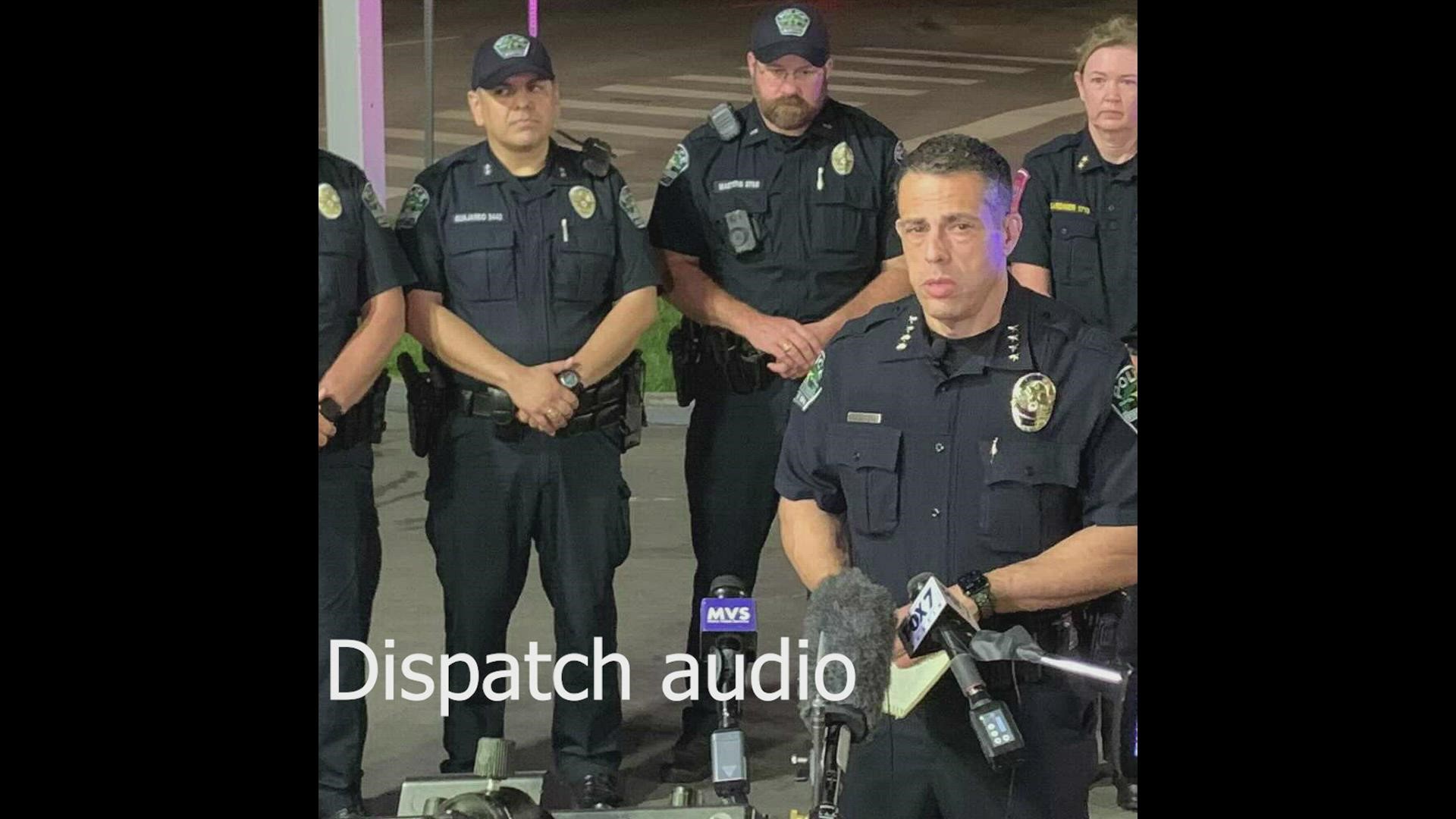 Dispatch audio gives insight into a chaotic scene in Downtown Austin on Sixth Street.