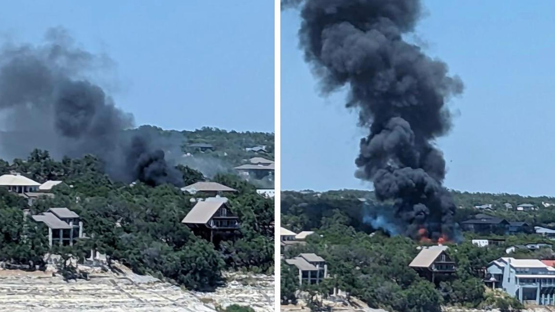 Lake Travis Fire Rescue sent crews to assist Travis County firefighters.