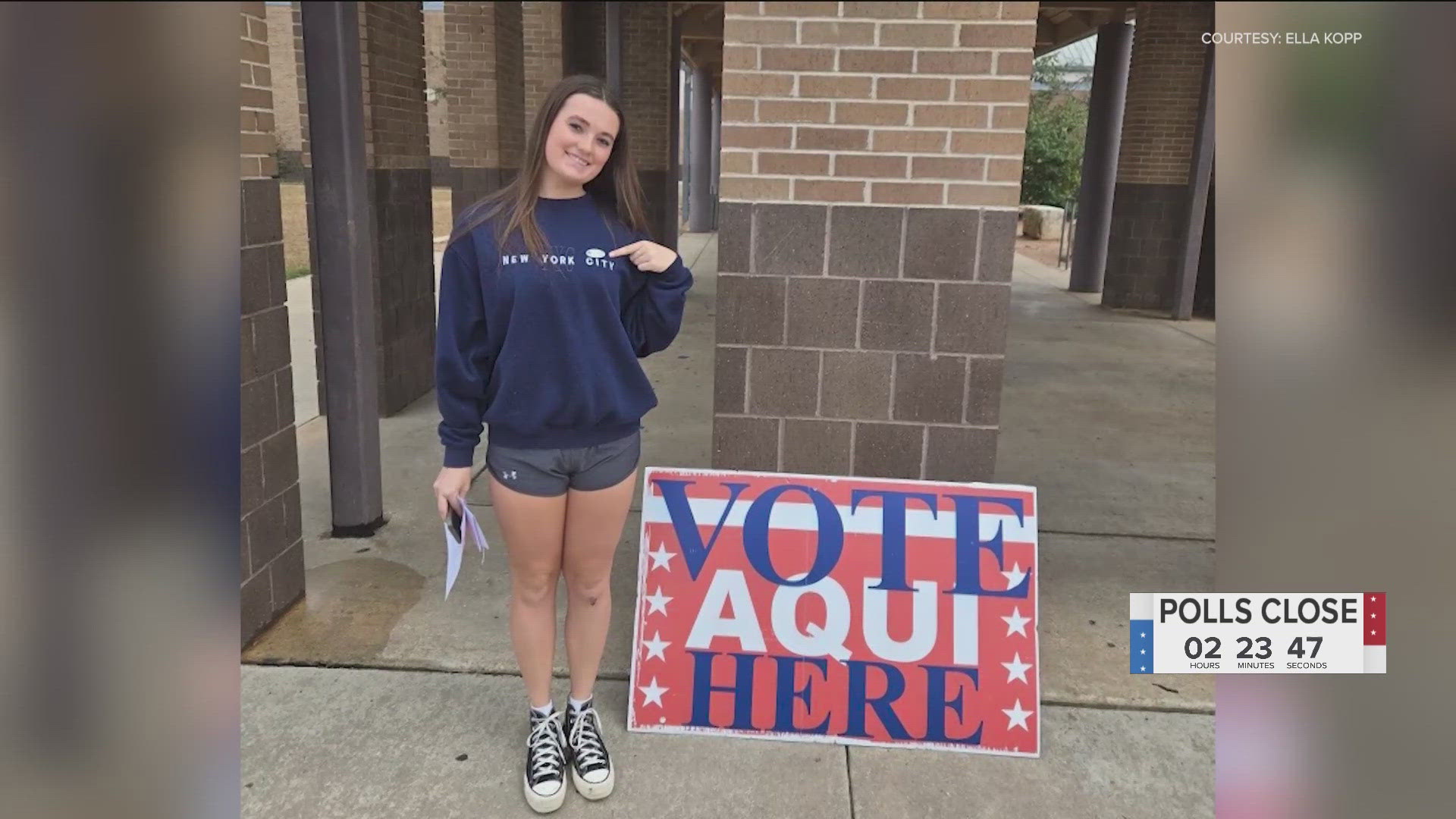 There are many first-time voters this election. One college student from Austin went to great lengths to make sure her first ballot counts.