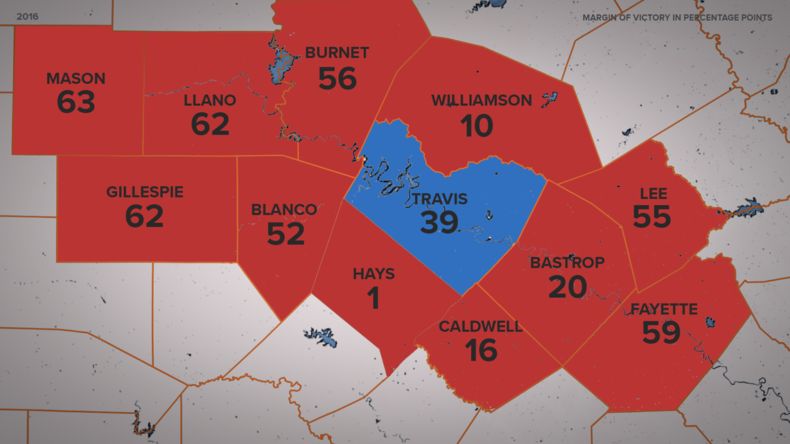 Texas County Election Map - Tupper Lake Ny Map