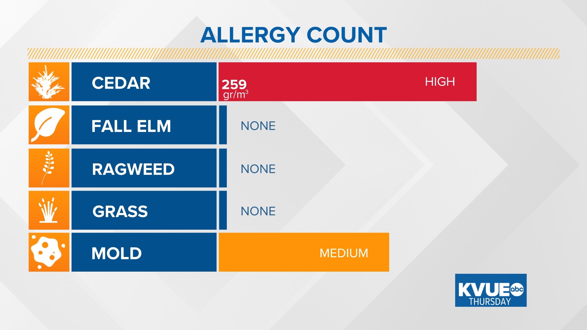 Austin allergy forecast Cedar spikes again ahead of 2024