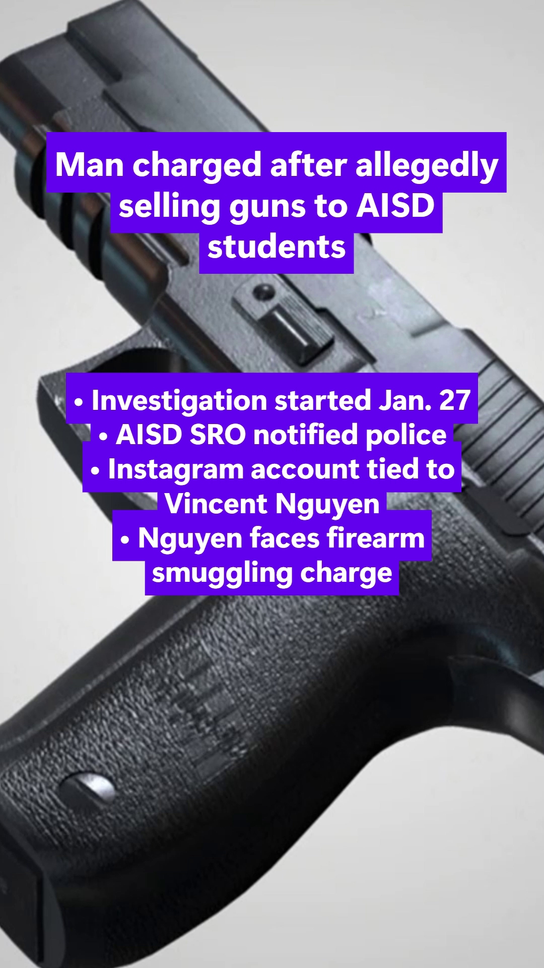 19yearold accused of selling guns to Austin ISD students on Instagram